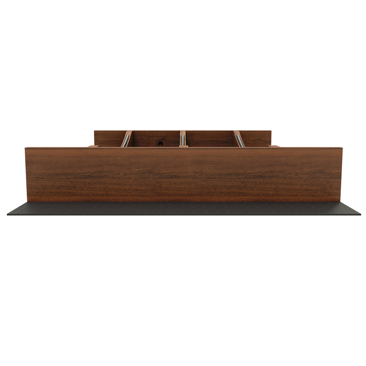 Rev-A-Shelf Utensil Insert, Black Accents, Walnut, 13.23 in., 4WUTCC-WN-18MB-1