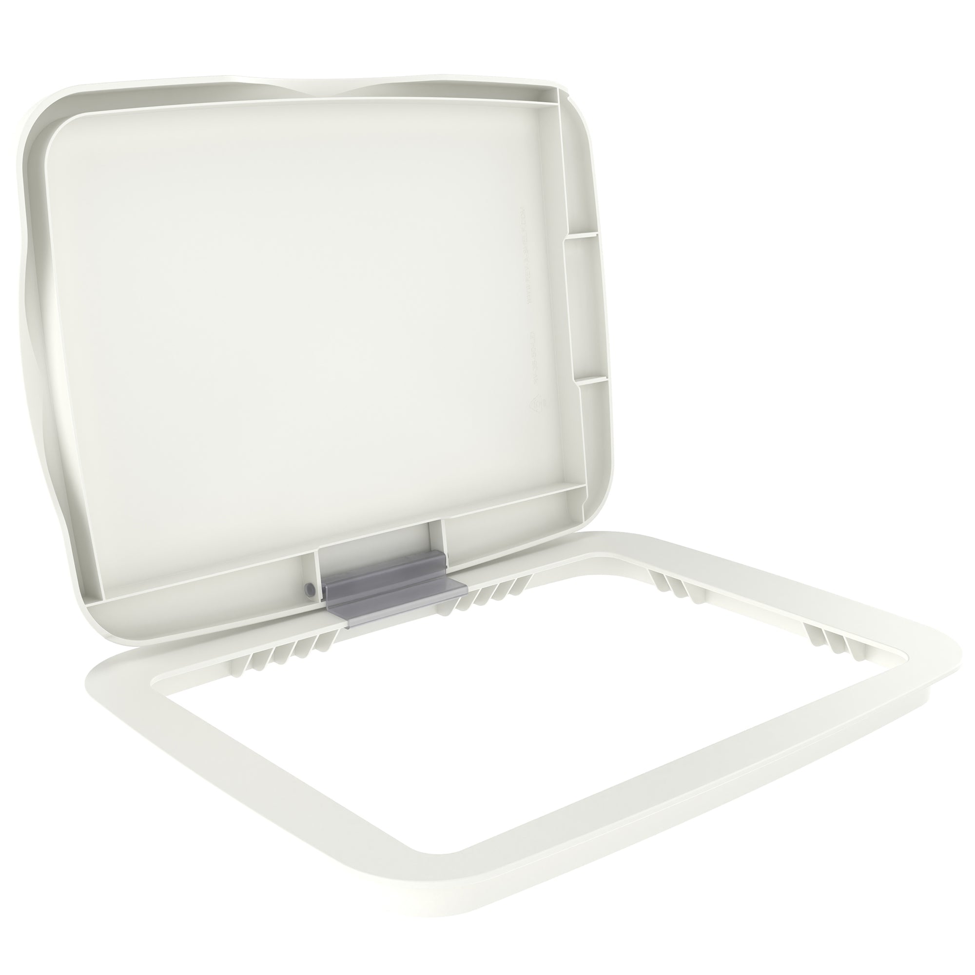 Rev-A-Shelf Kitchen Waste Container & Trash Can Lid, Fits 35 & 50 Qt, White