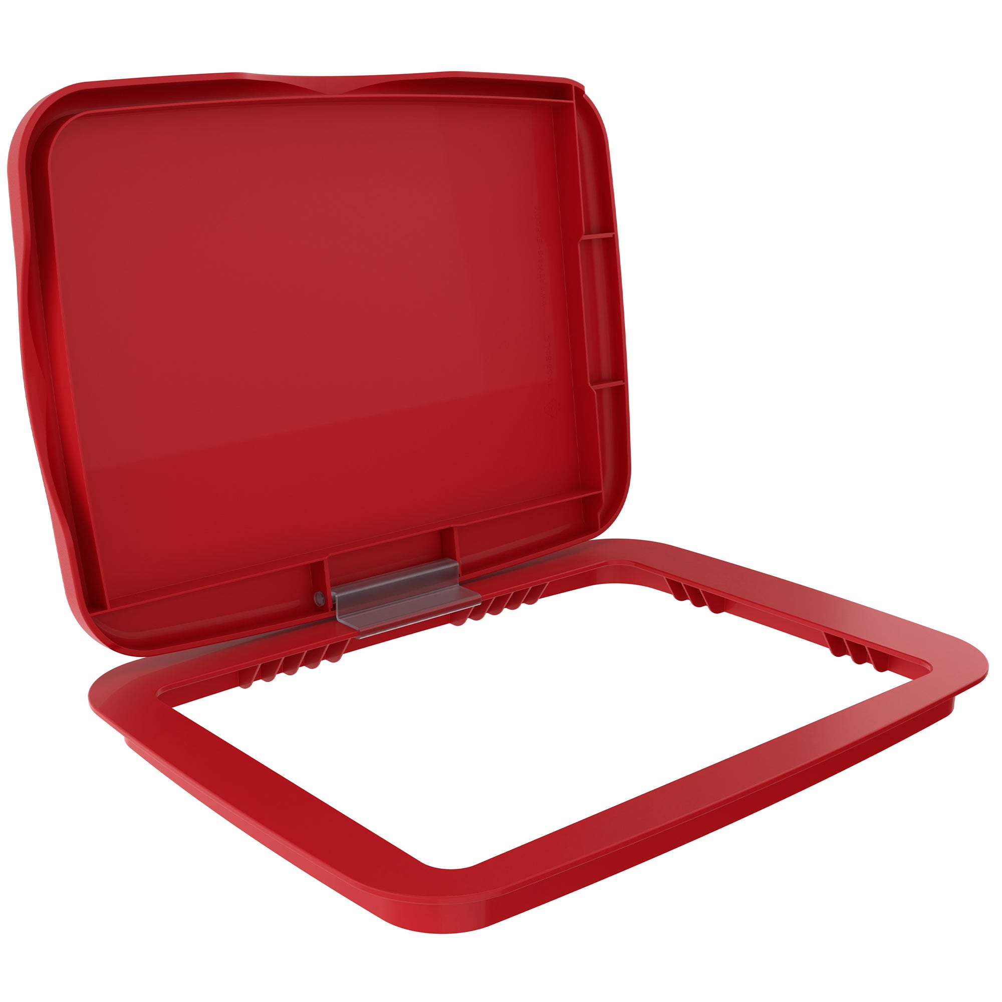 Rev-A-Shelf Kitchen Waste Container & Trash Can Lid, Fits 35 & 50 Qt, Red