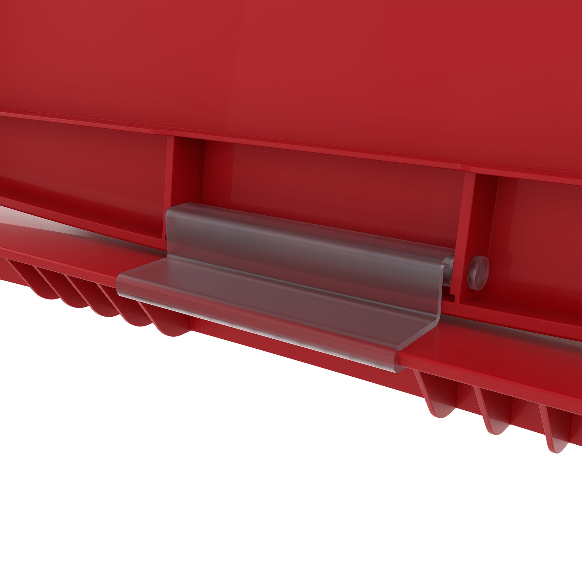 Rev-A-Shelf Kitchen Waste Container & Trash Can Lid, Fits 35 & 50 Qt, Red