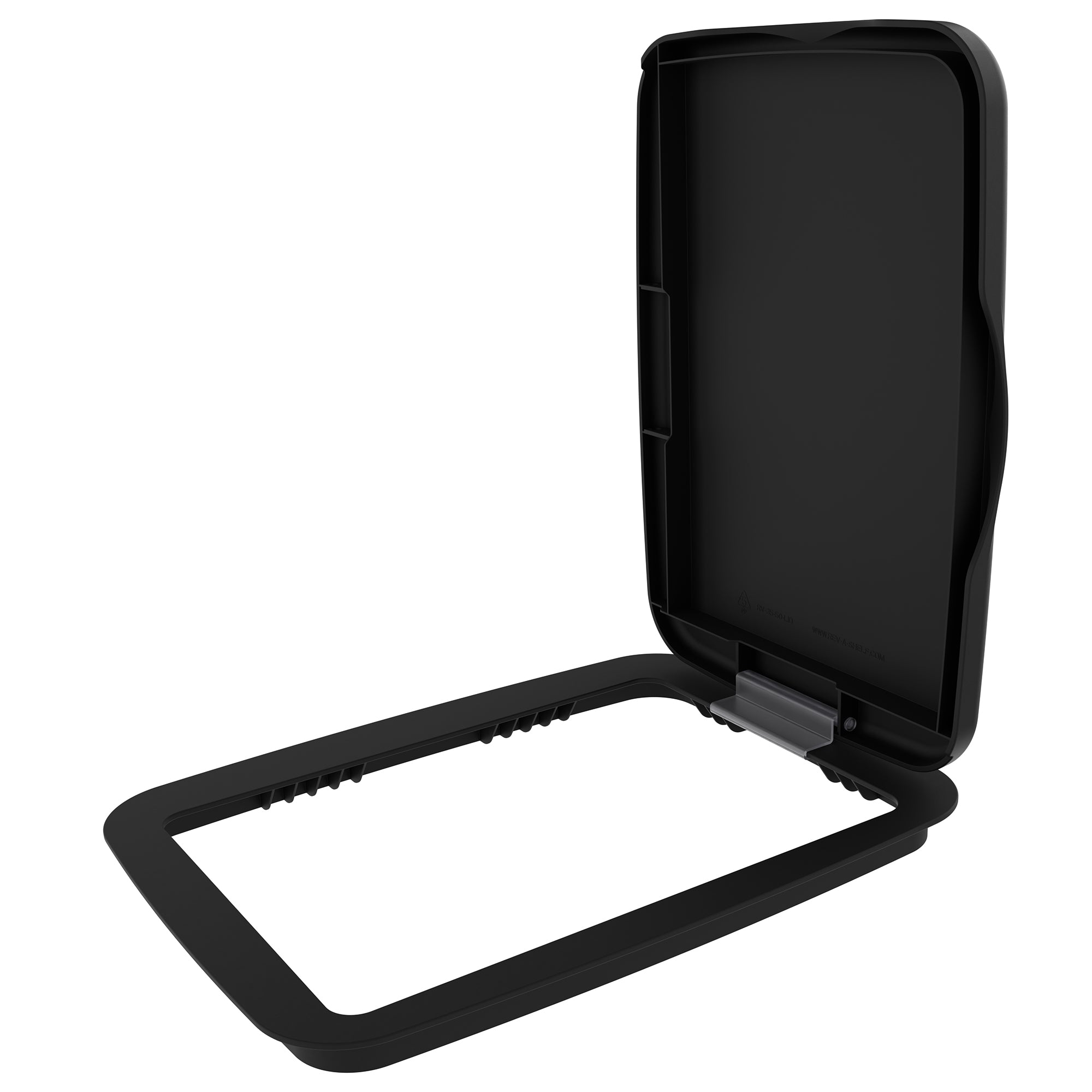 Rev-A-Shelf Kitchen Waste Container & Trash Can Lid, Fits 35 & 50 Qt, Black