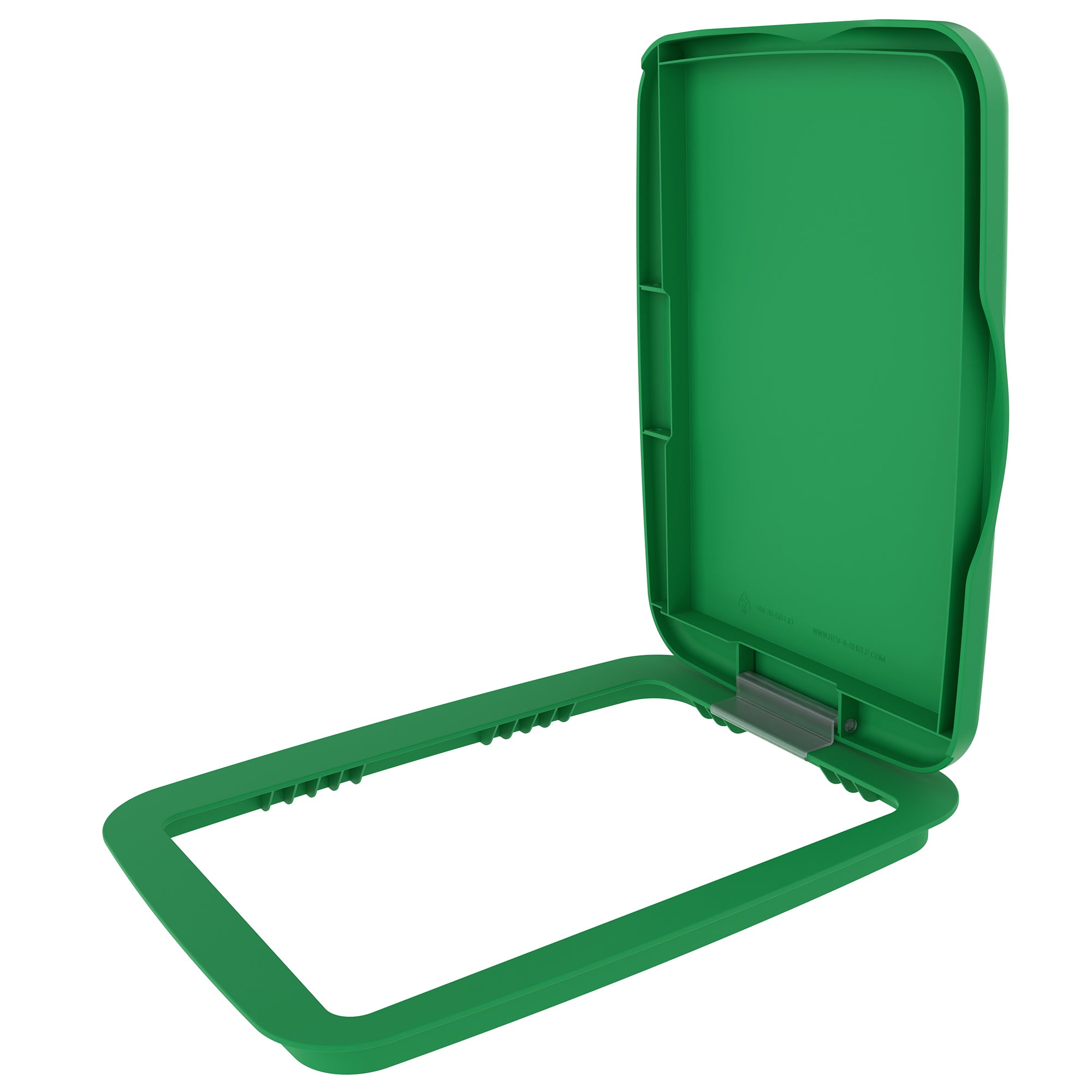 Rev-A-Shelf Kitchen Waste Container & Trash Can Lid, Fits 35 & 50 Qt, Green