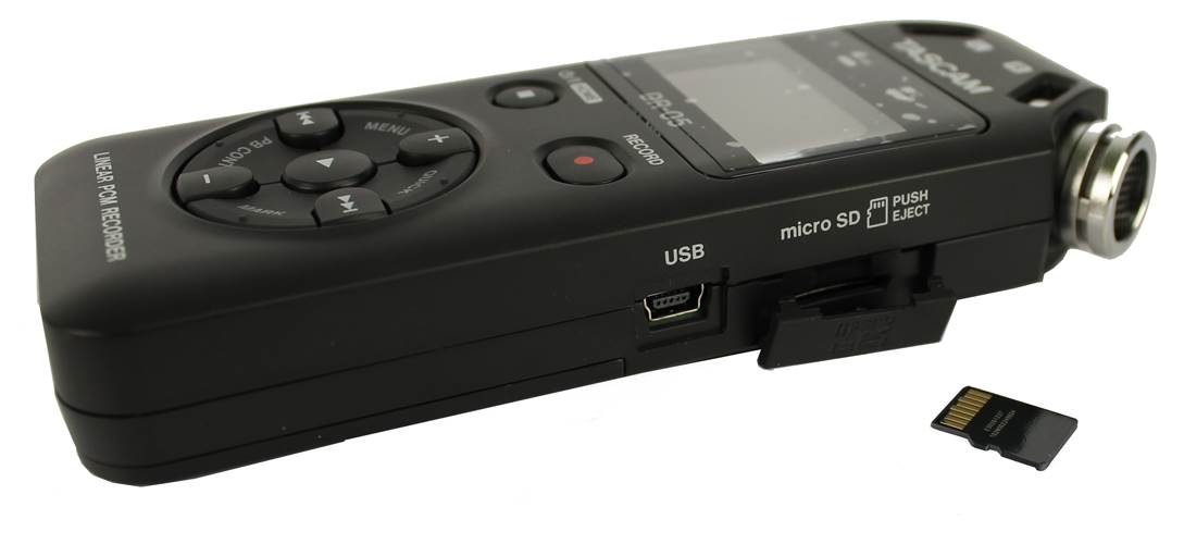 TASCAM DR-05 Linear PCM Handheld Portable Digital Audio Recorder (Open Box)