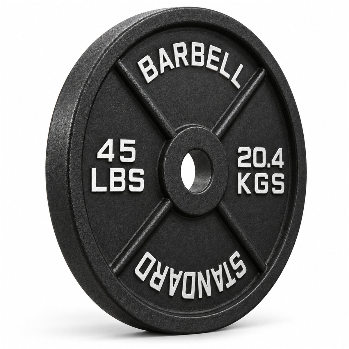 Fitvids 45 lb Cast Iron Grip Weight Plate, Olympic Plate for Strength Training