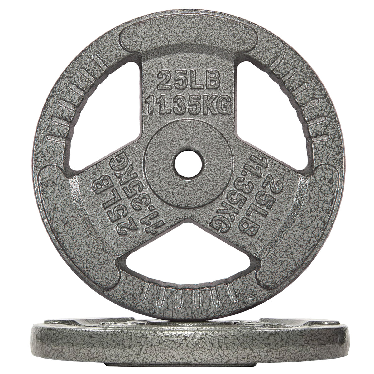 Fitvids 25 lb Cast Iron Grip Weight Plate, Olympic Plate for Strength Training