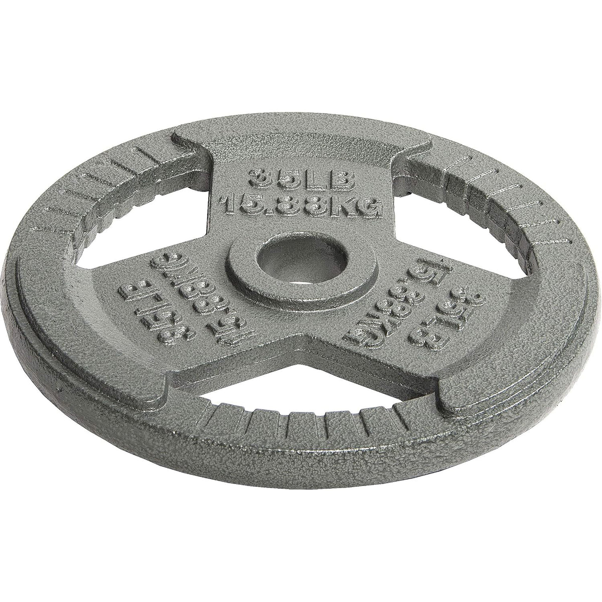 Fitvids 35 lb Cast Iron Grip Weight Plate, Olympic Plate for Strength Training
