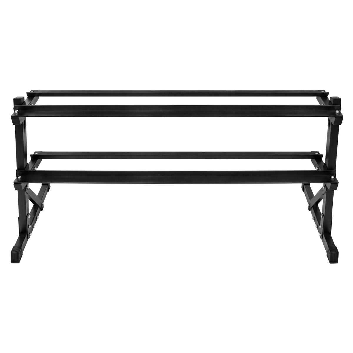 BalanceFrom 5-50 lb Rubber Coated Hex Dumbbell Set with 3-Tier Rack, 10 Pairs