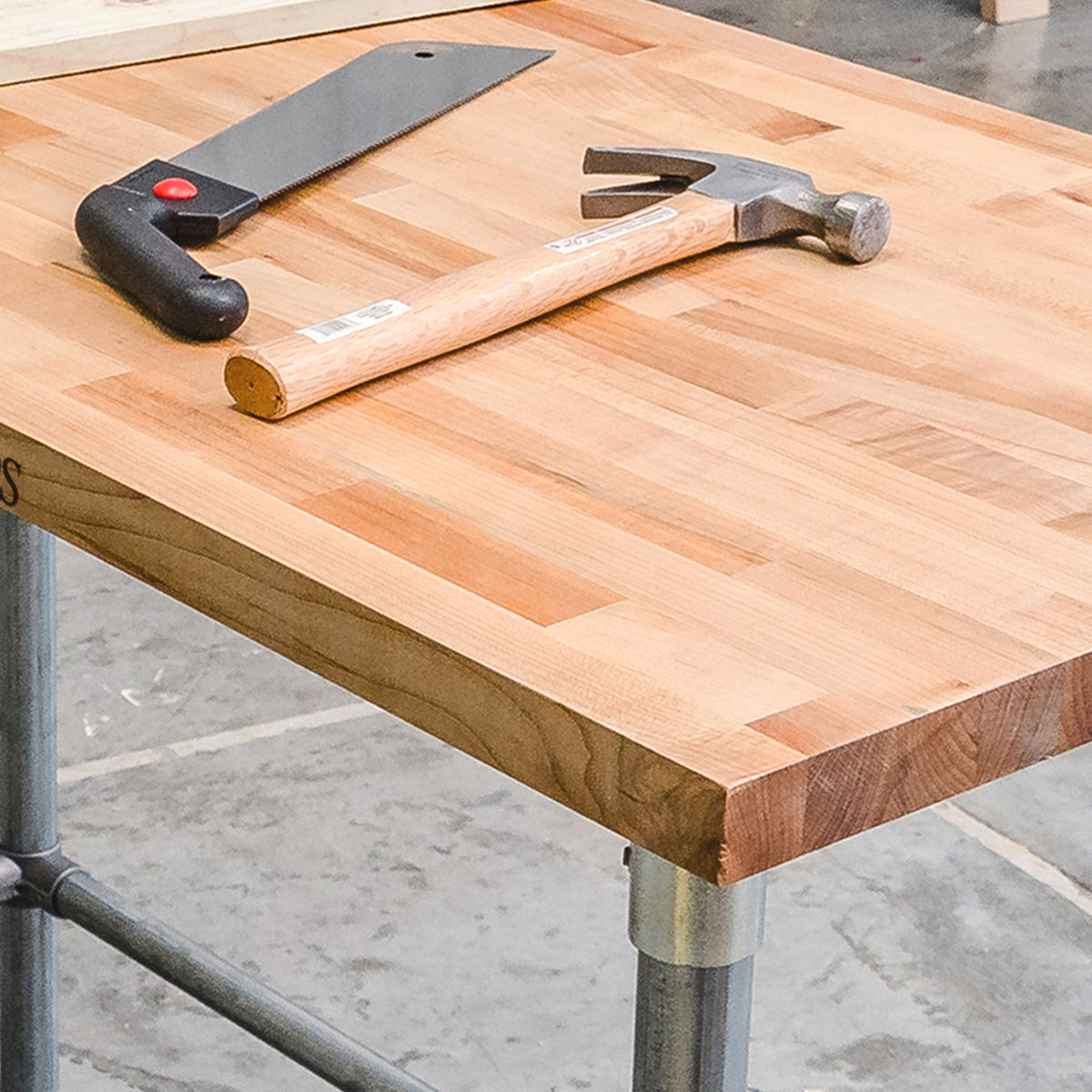 John Boos 72-Inch Workbench Top, Sturdy and Durable for Shop Work, Maple Wood - VMInnovations