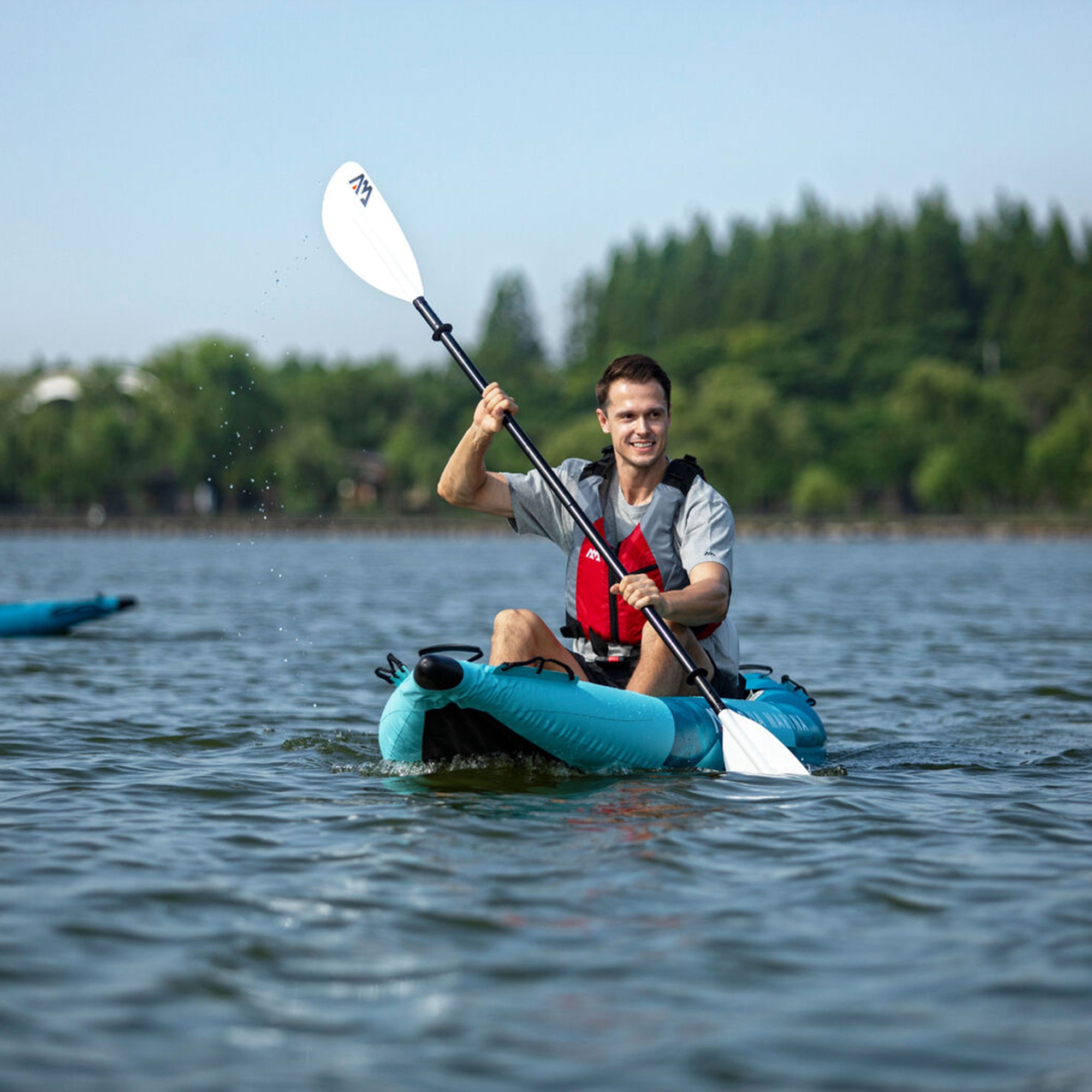 Aqua Marina Betta 13'6" Tandem Recreational Inflatable Kayak, Lightweight