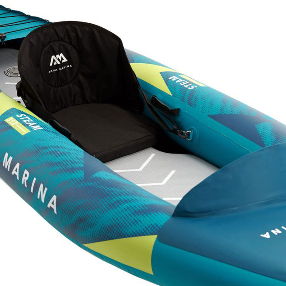 Aqua Marina 10'3" Steam Single Capacity, Lightweight Inflatable Kayak, Blue - VMInnovations