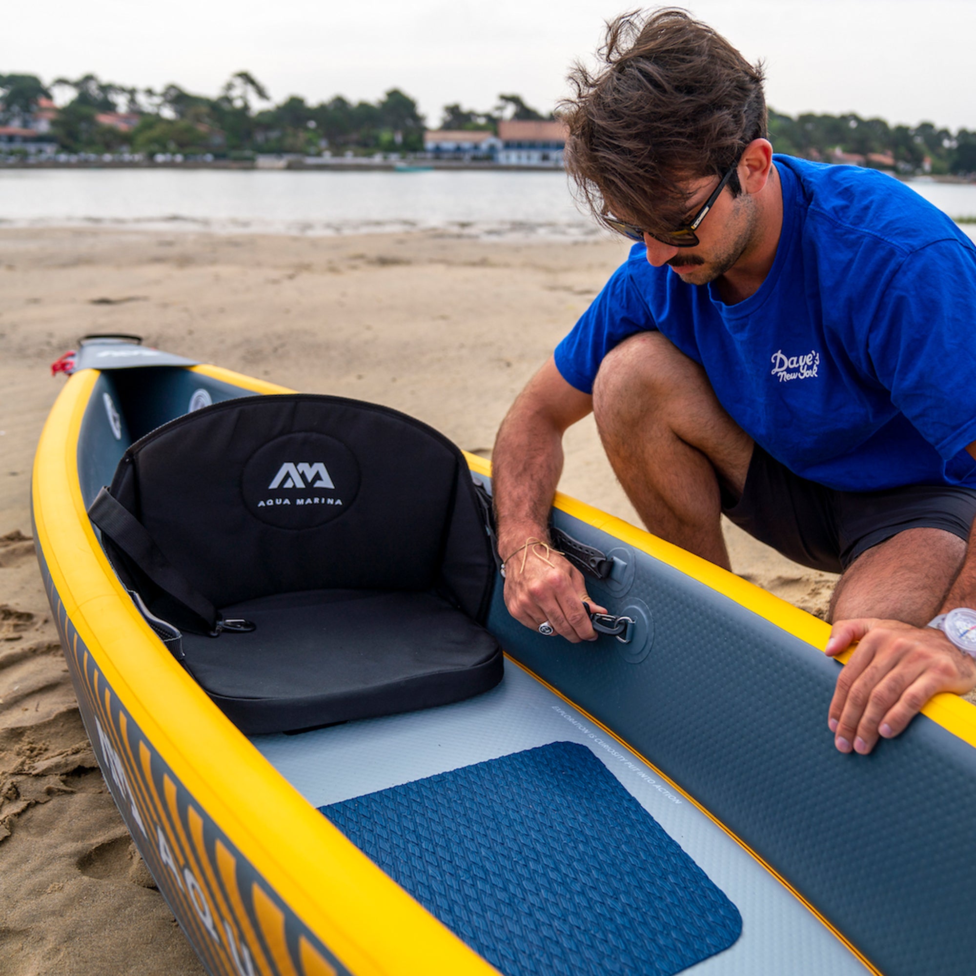Aqua Marina 14'5'' 2 Person Inflatable Recreational Kayak w/ Accessories - VMInnovations