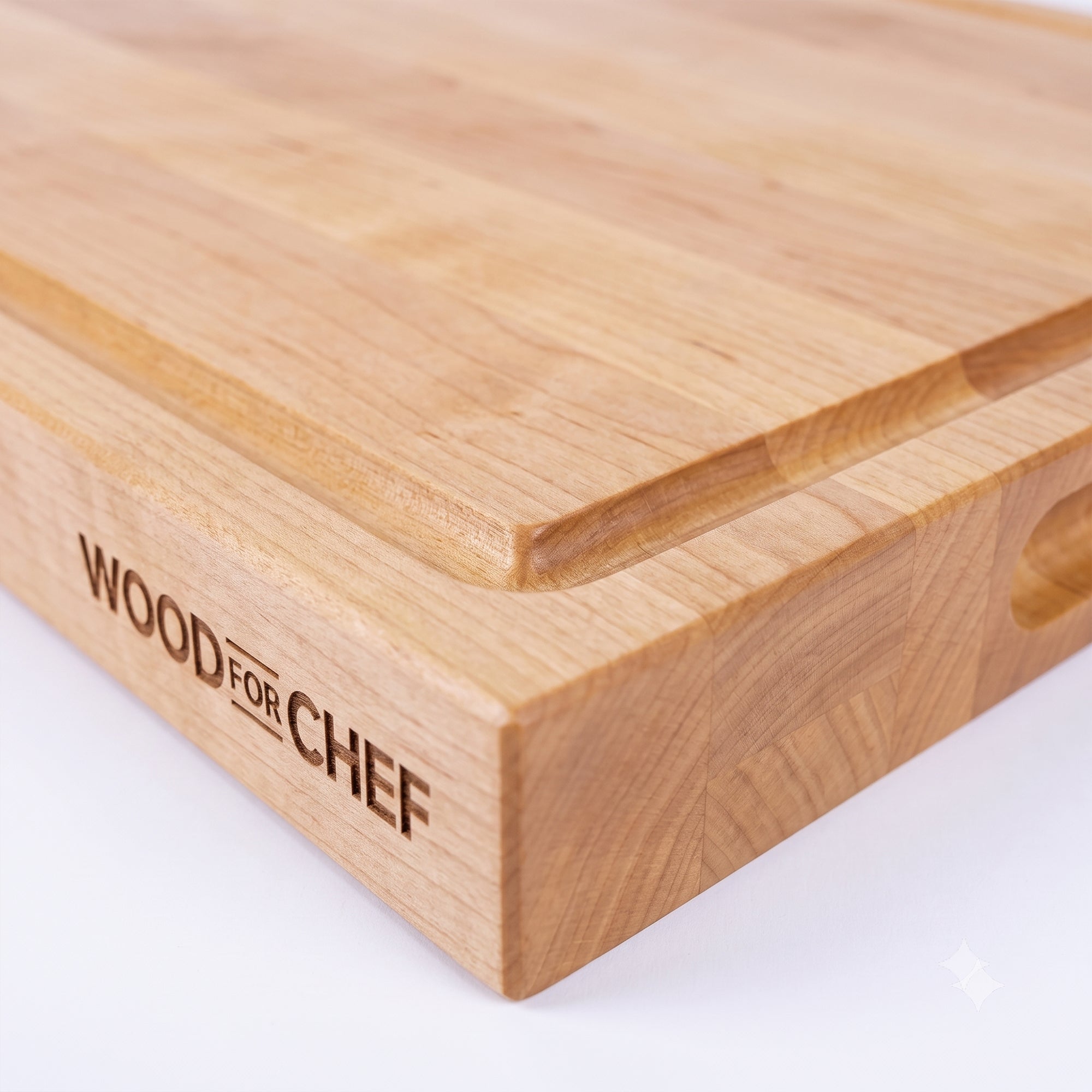 WoodForChef 16-Inch Classic Cherry Reversible Cutting Board with Juice Groove