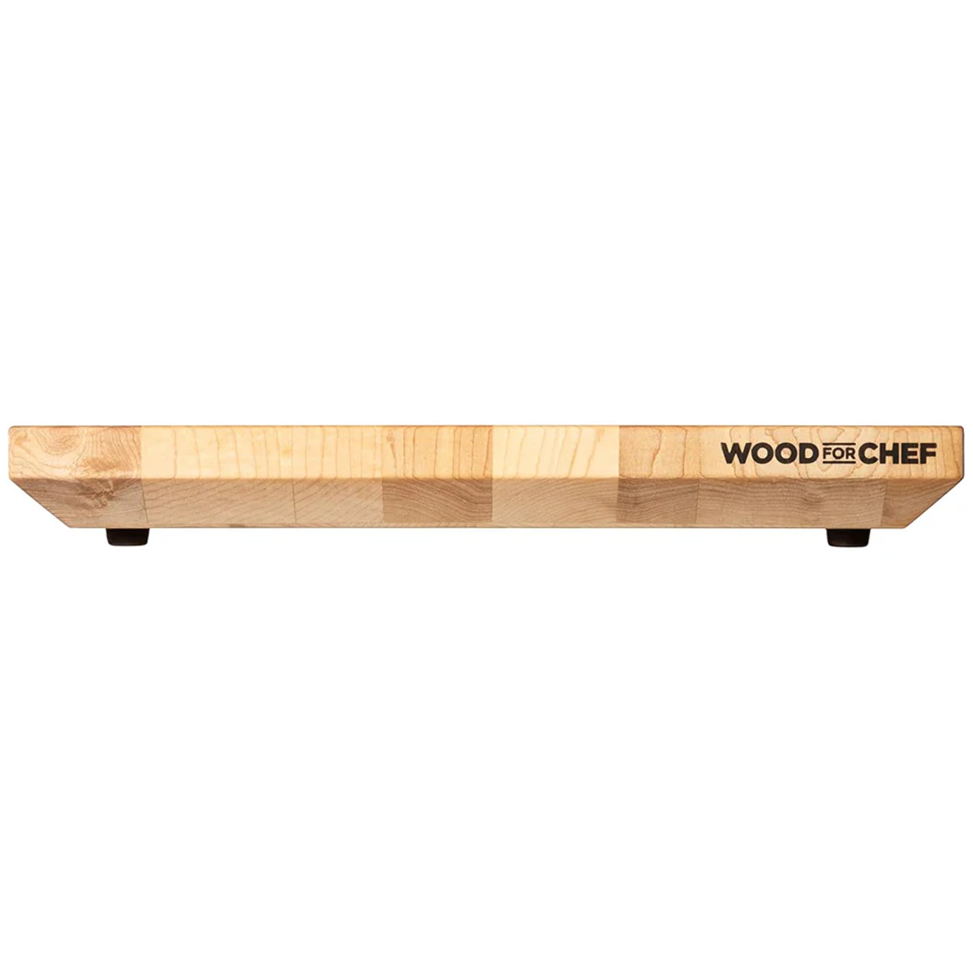 WoodForChef Heritage Maple End Grain Cutting Board with Feet and Mineral Oil