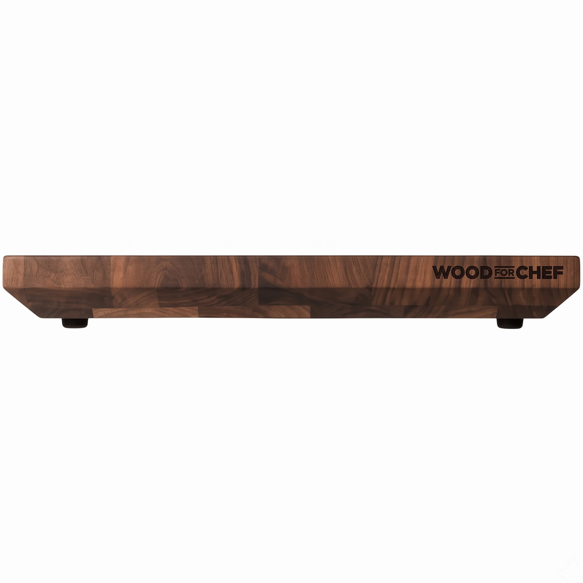 WoodForChef Heritage Walnut End Grain Cutting Board with Feet and Mineral Oil