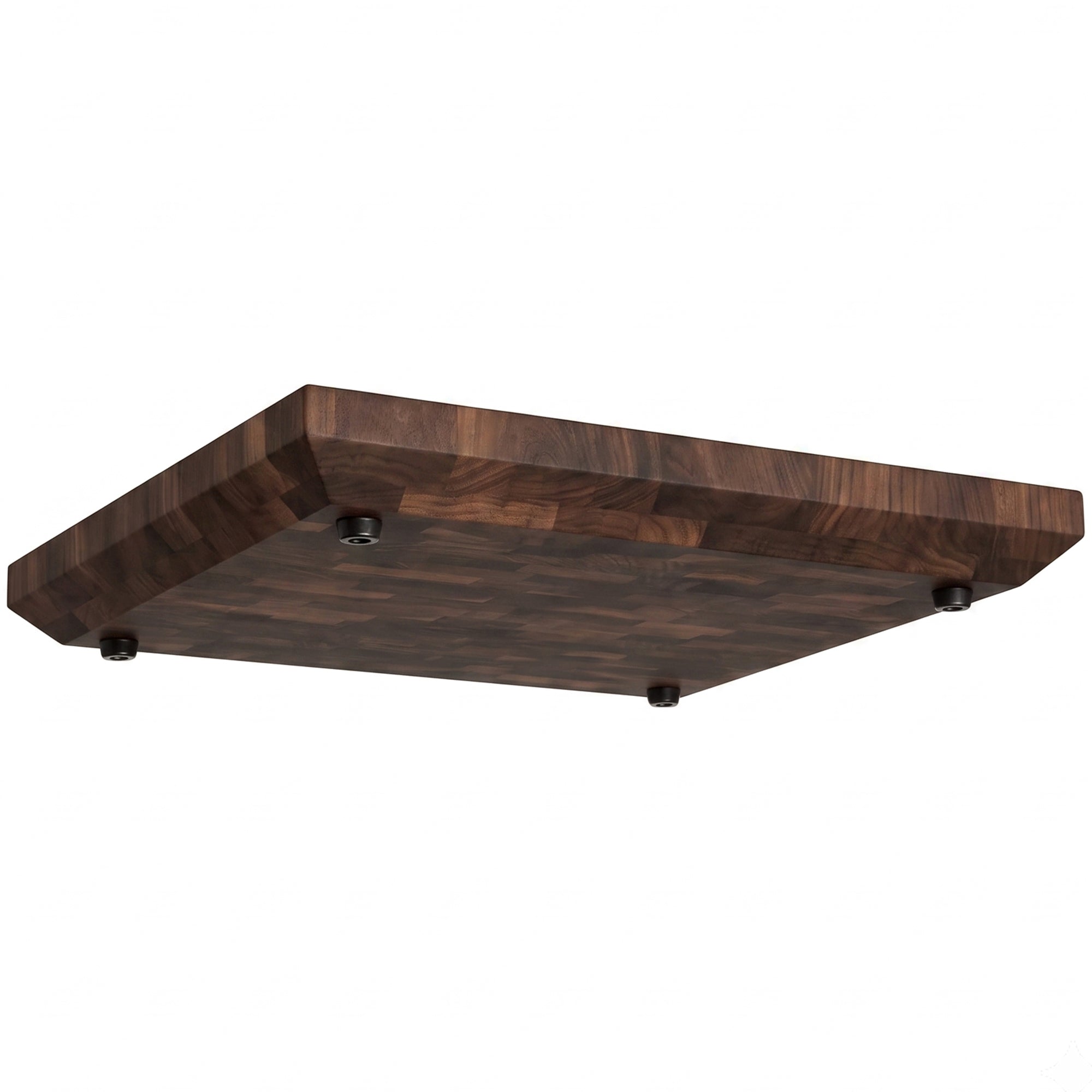 WoodForChef Heritage Walnut End Grain Cutting Board with Feet and Mineral Oil
