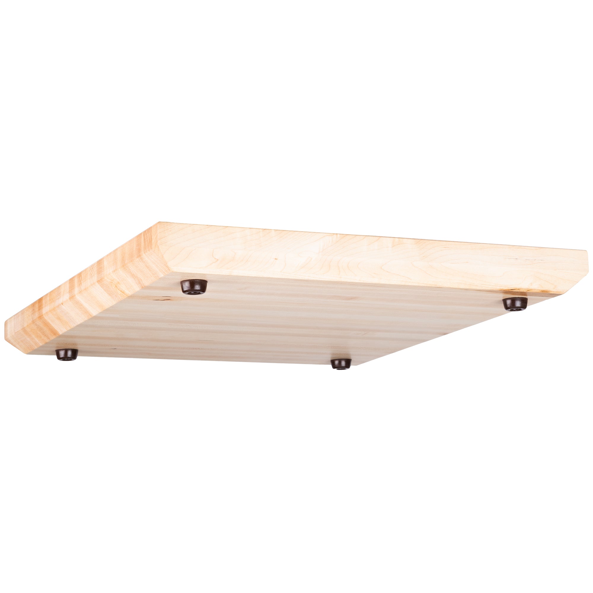 WoodForChef Alto Maple Wood Cutting Board with Non-Slip Feet, 18" x 16" x 1.5"