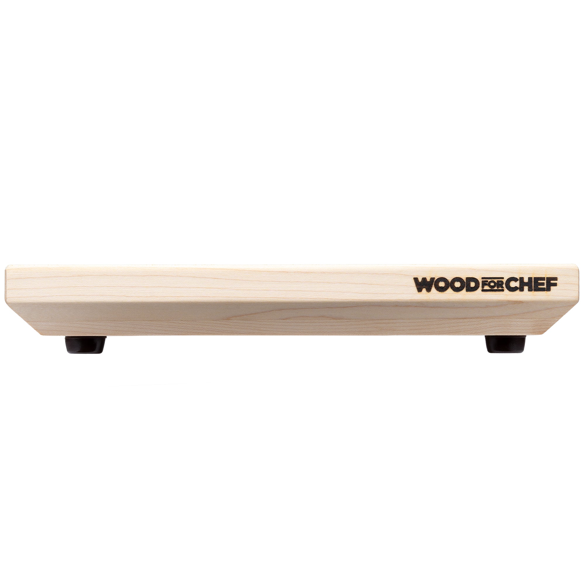 WoodForChef Alto Maple Wood Cutting Board with Non-Slip Feet, 12" x 12" x 1.5"