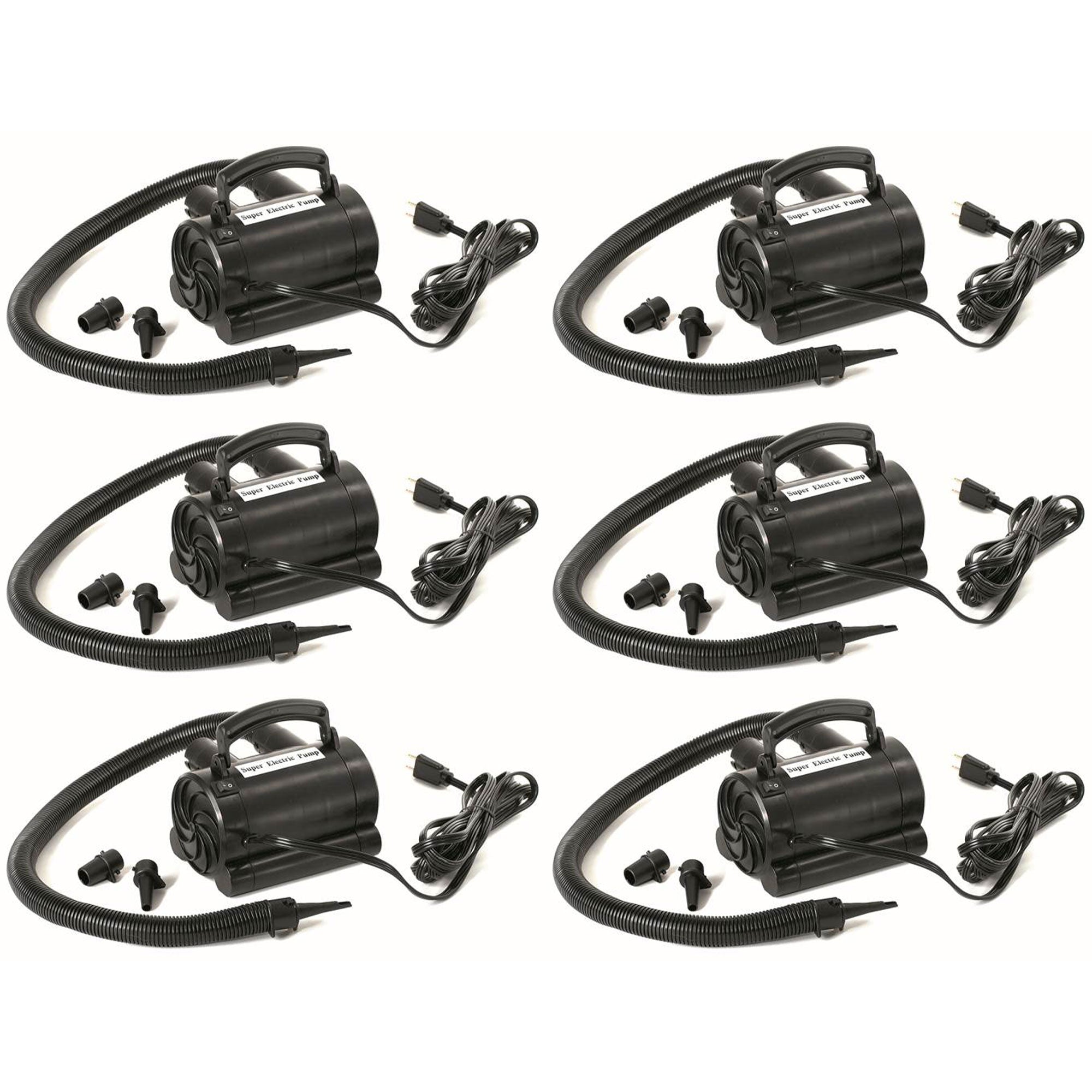 Swimline 110V Electric Swimming Pool Inflatable Raft Inflator Air Pump (6 Pack)