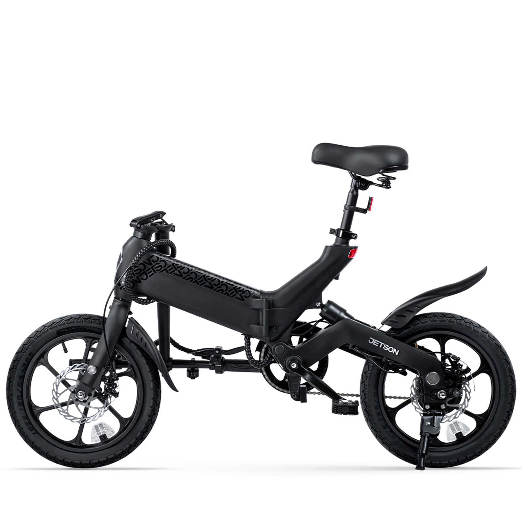 Jetson Haze Foldable Electric Bike with Twist Throttle and 16" Tires, Black