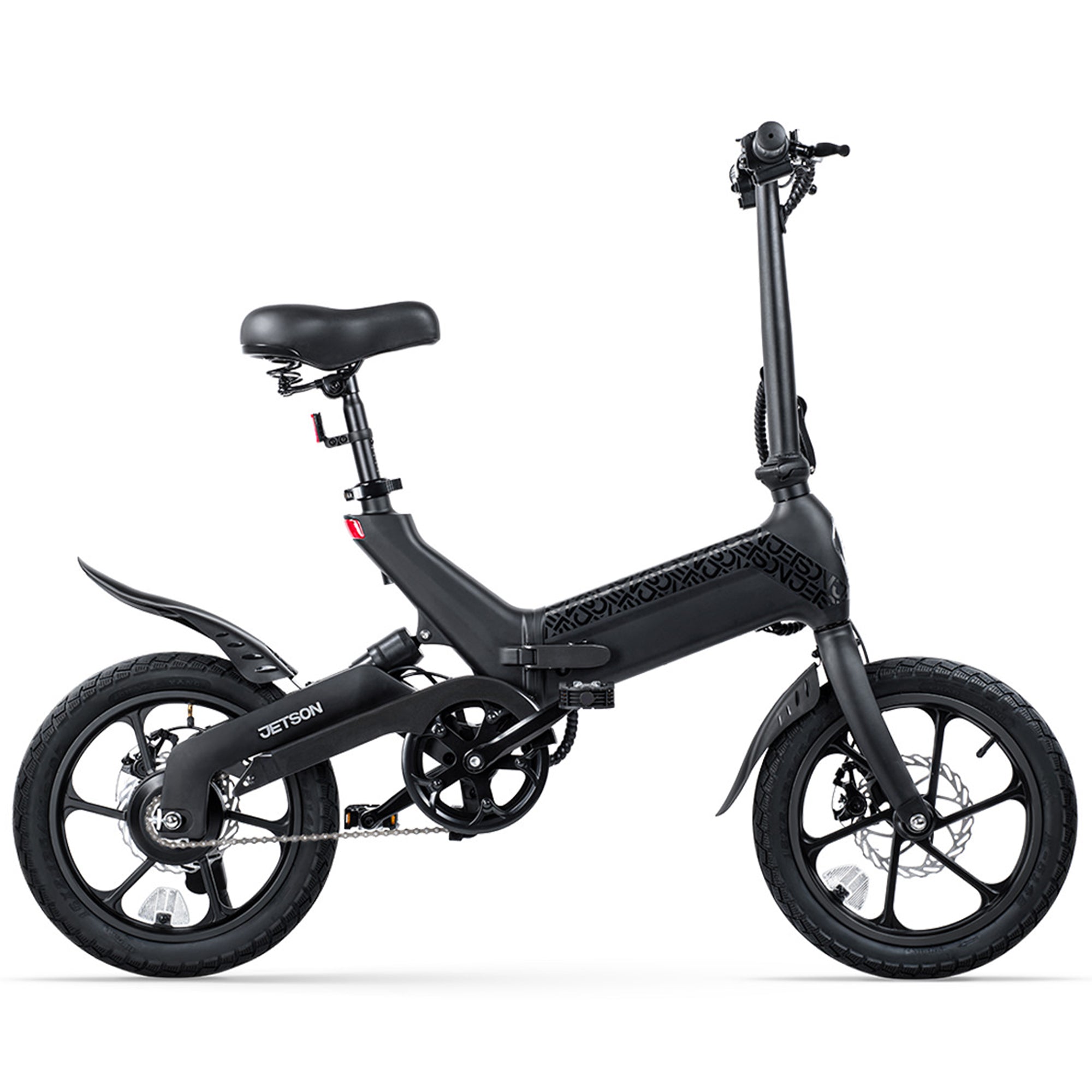 Jetson Haze Foldable Electric Bike with Twist Throttle and 16" Tires, Black