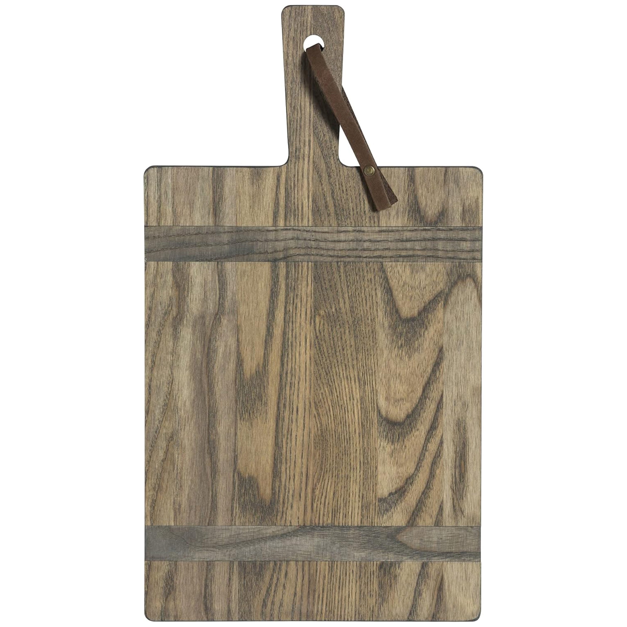 J.K. Adams Ash Artisan Plank, Wooden Serving Board Tray w/ Handle, 15.5" x 8.5" - VMInnovations