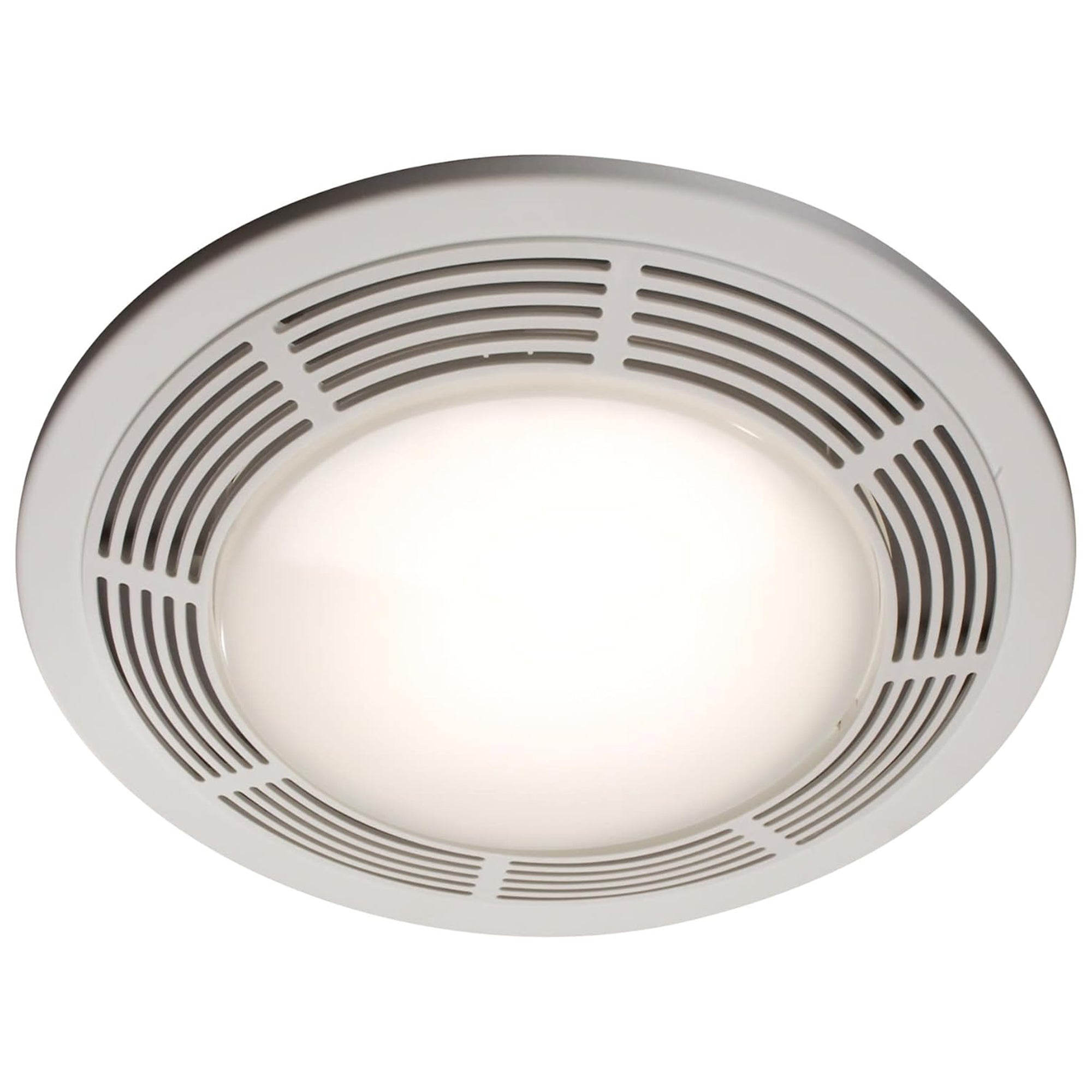 Broan-NuTone 750 Round Bathroom Fan and Light w Glass Lens, 100 CFM (For Parts)