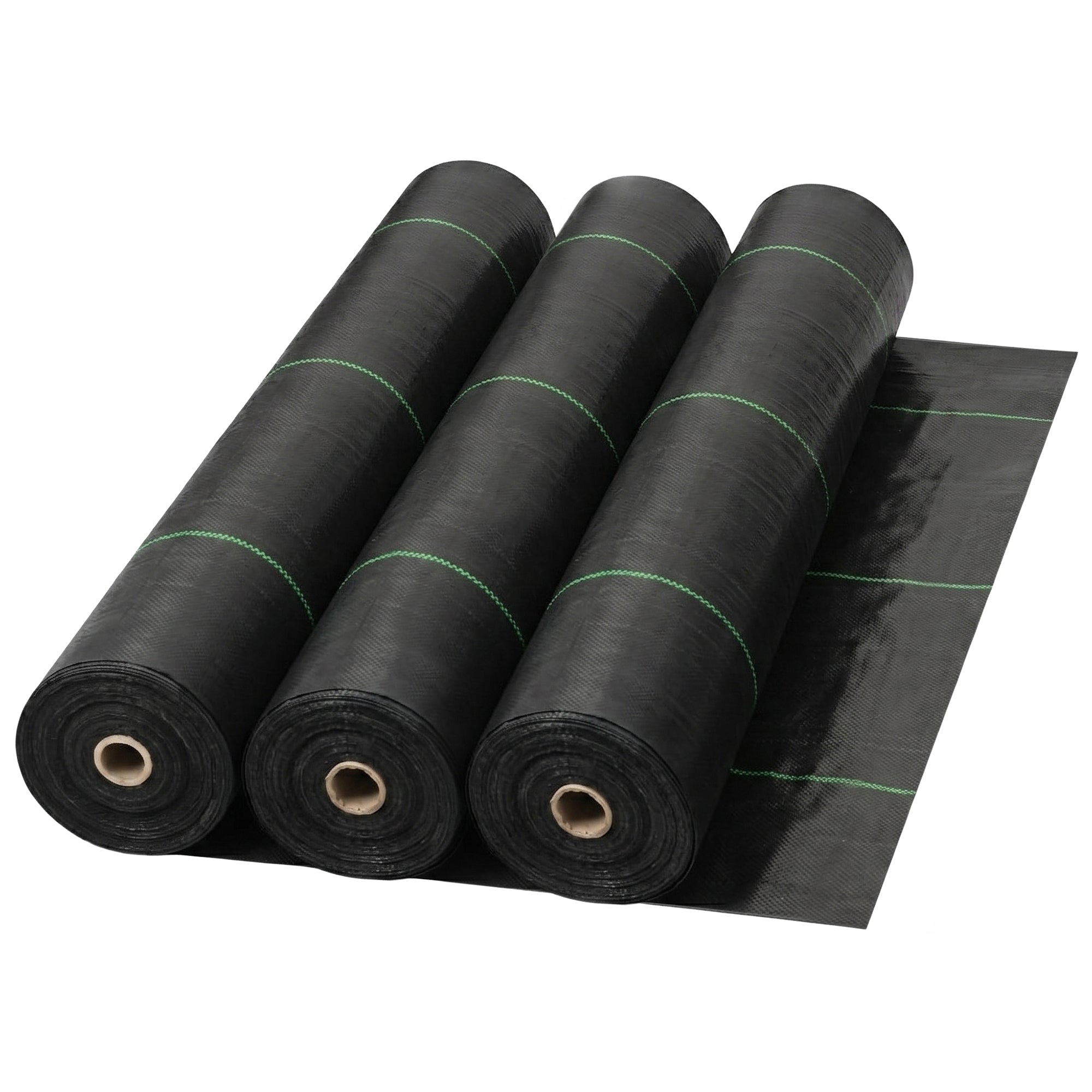 DeWitt 3 Pack Earthmat Woven 4' x 100' Ground Cover, Weed Control Garden Mat
