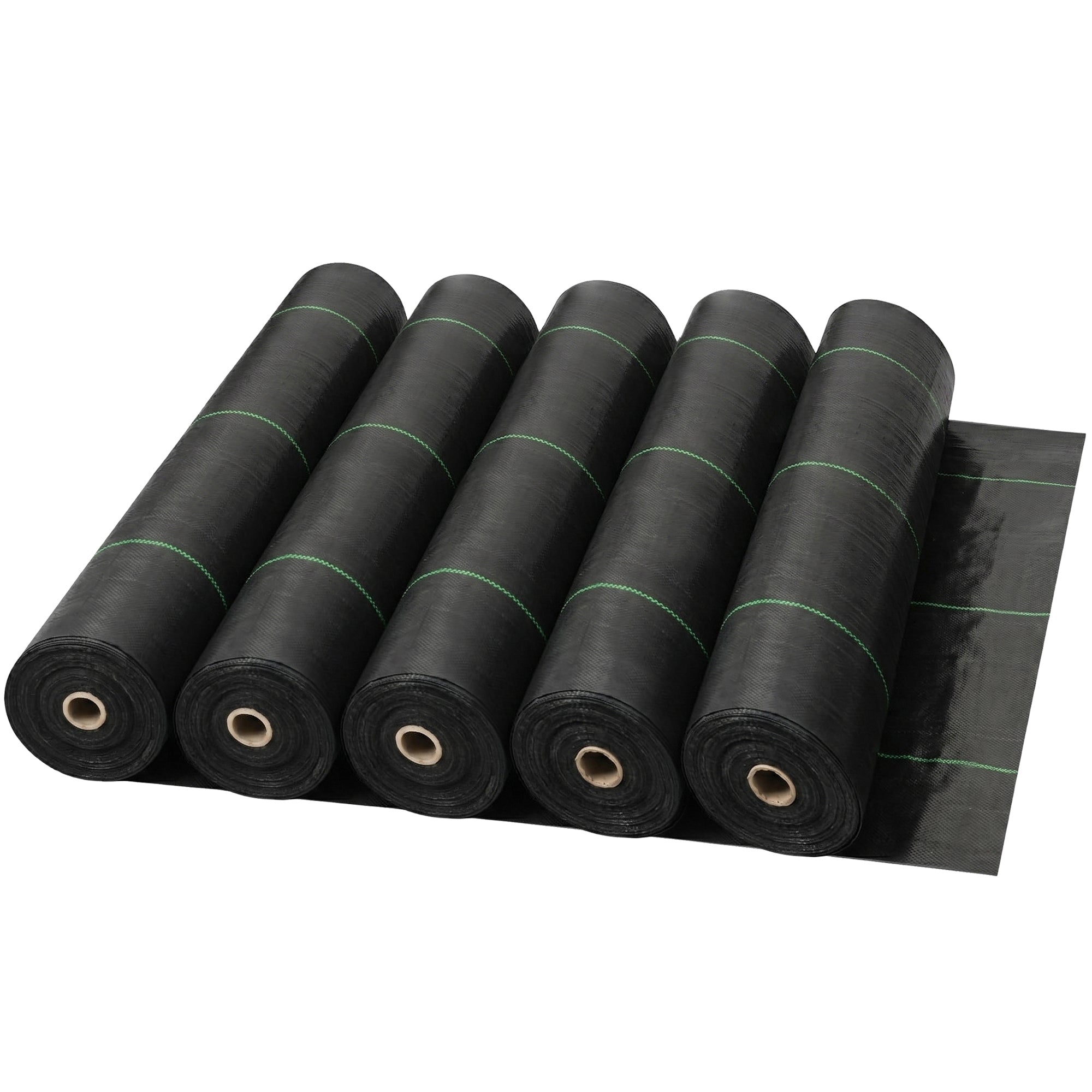 DeWitt 5 Pack Earthmat Woven 4' x 100' Ground Cover, Weed Control Garden Mat