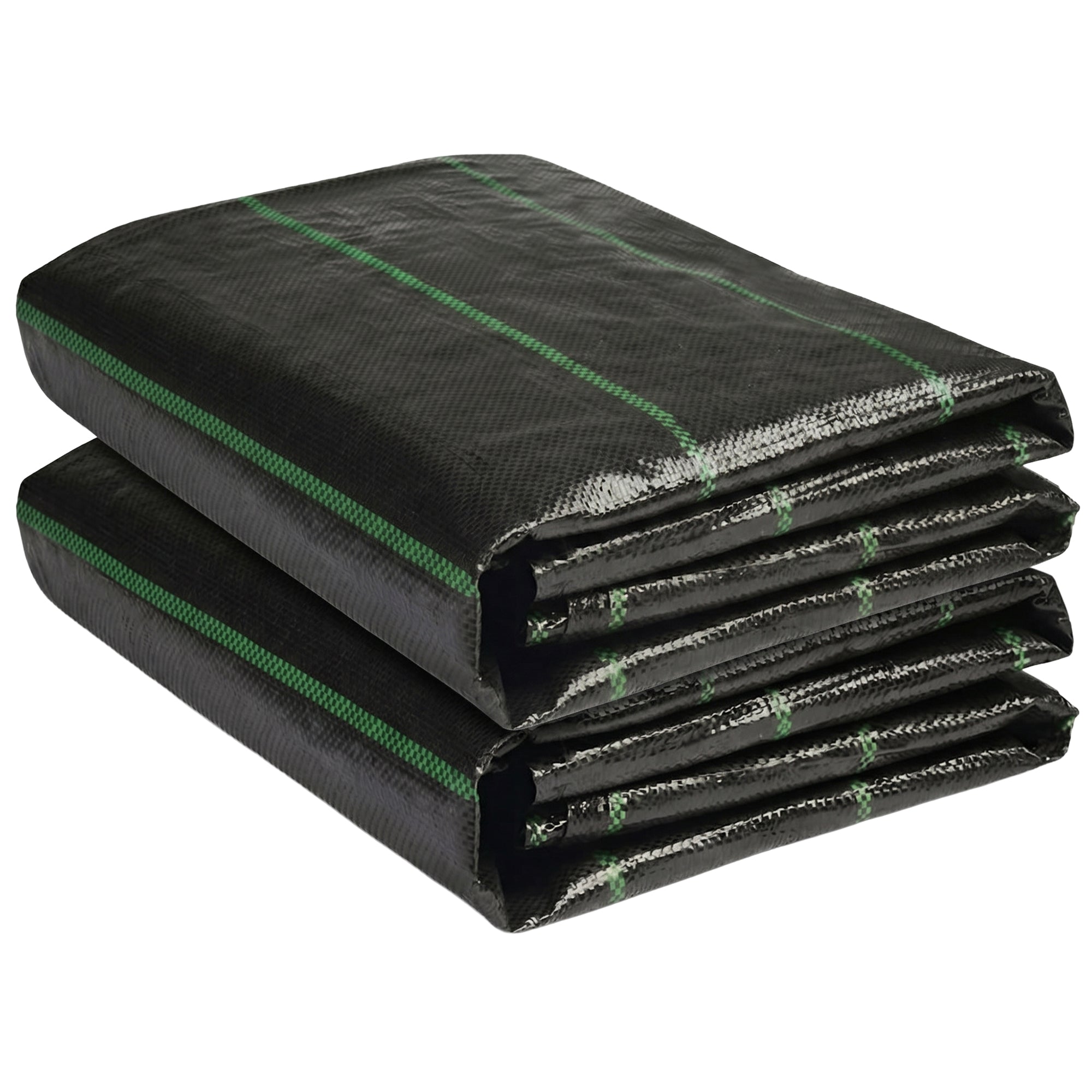 DeWitt 2 Pack Earthmat Woven 4' x 50' Ground Cover, Weed Control Garden Mat