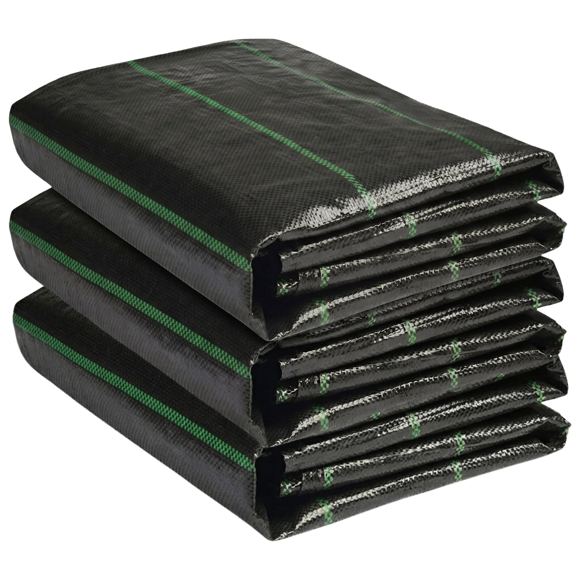 DeWitt 3 Pack Earthmat Woven 4' x 50' Ground Cover, Weed Control Garden Mat