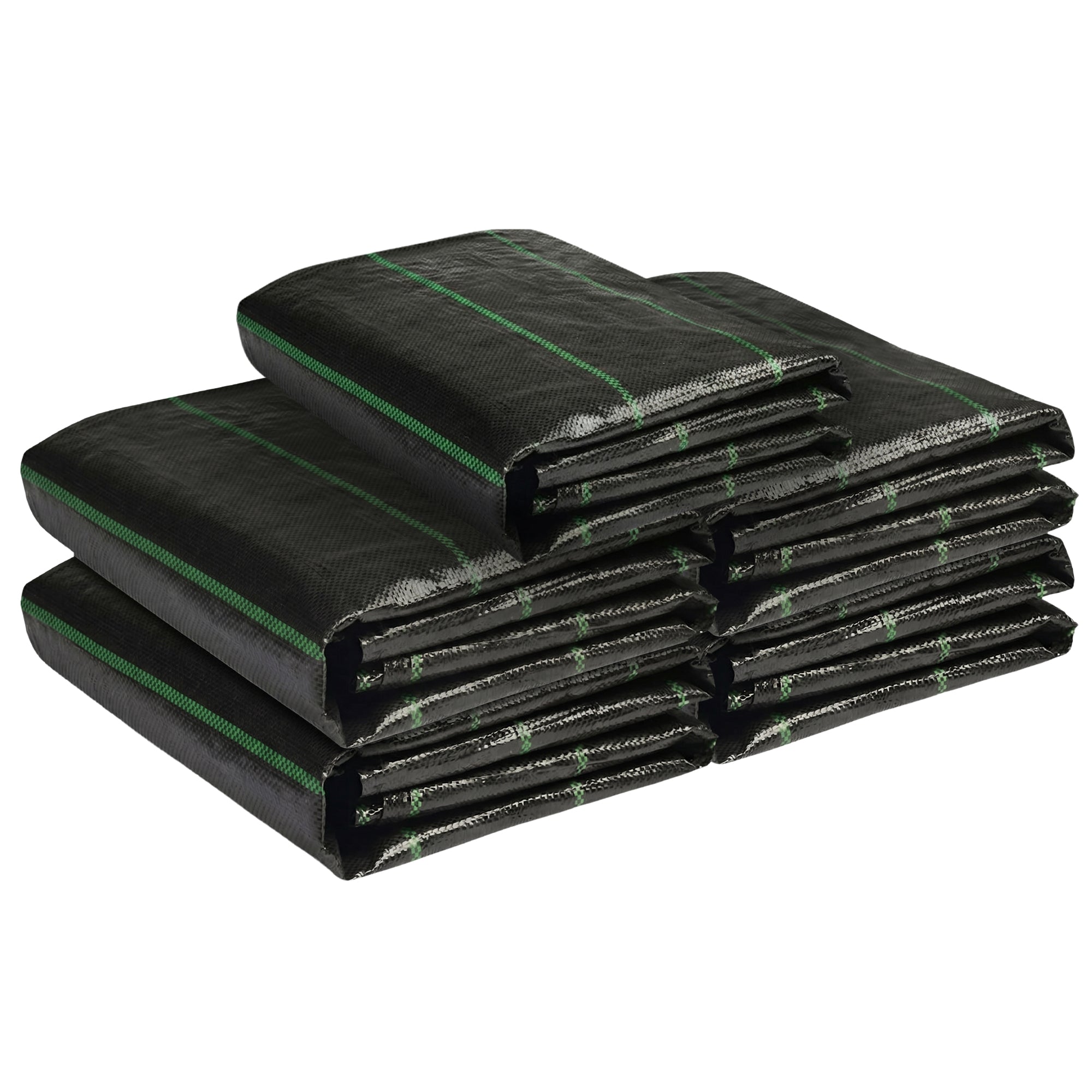 DeWitt 5 Pack Earthmat Woven 4' x 50' Ground Cover, Weed Control Garden Mat
