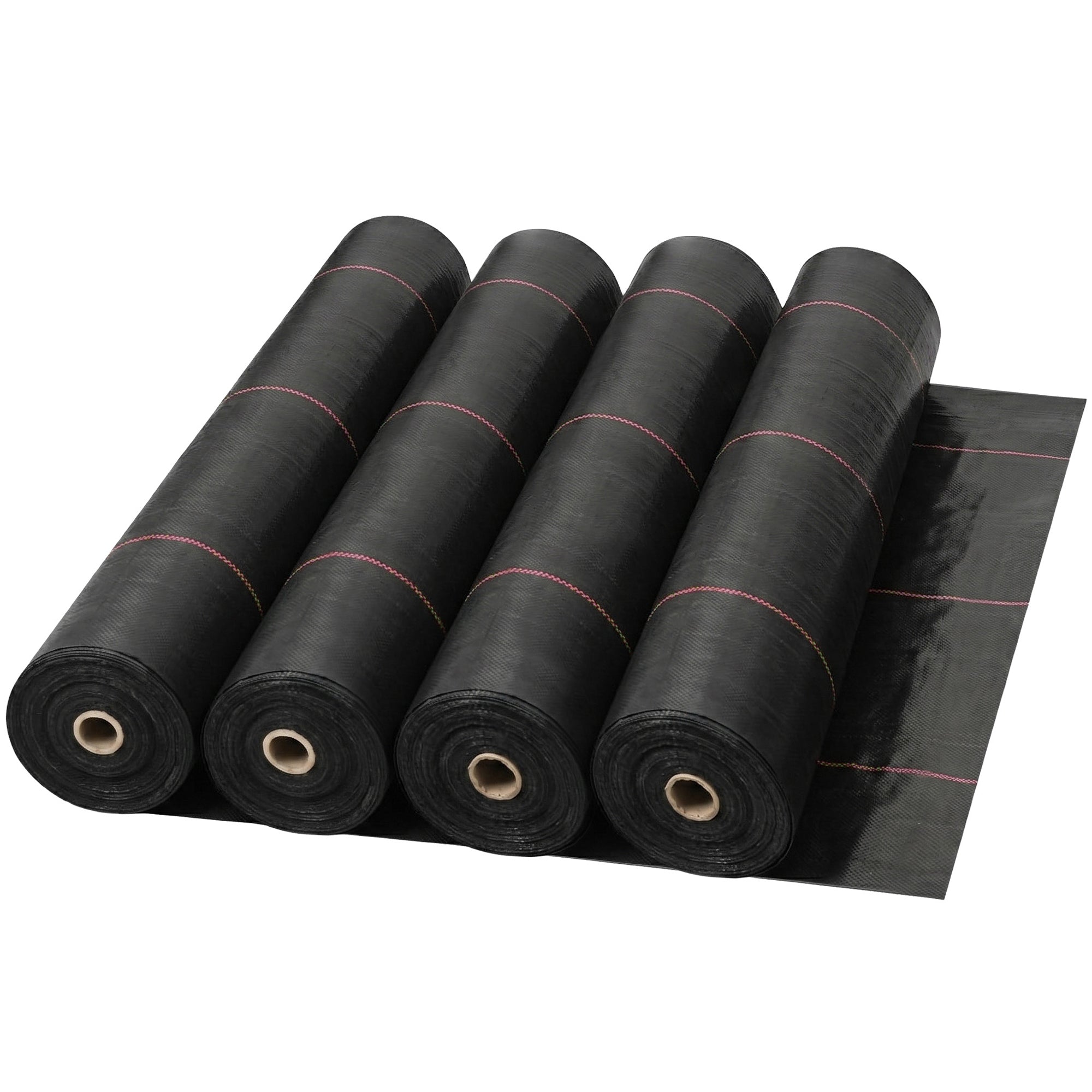 DeWitt UltraWeb 3000 4' x 300' Woven Landscape Fabric Cover Weed Barrier, 4 Pack