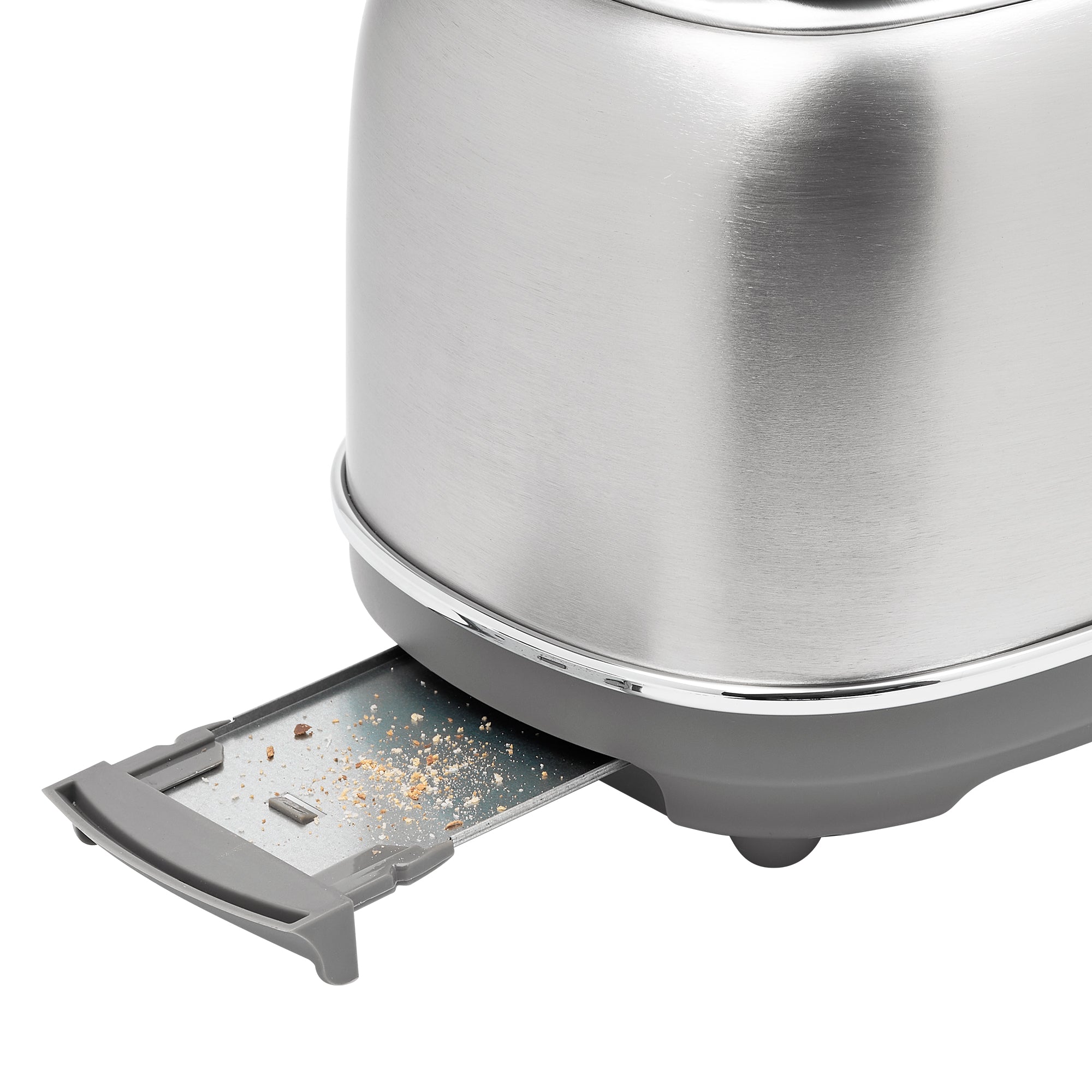 Haden Heritage 2-Slice Wide-Slot Toaster w/ Crumb Tray, Stainless Steel/Chrome - VMInnovations