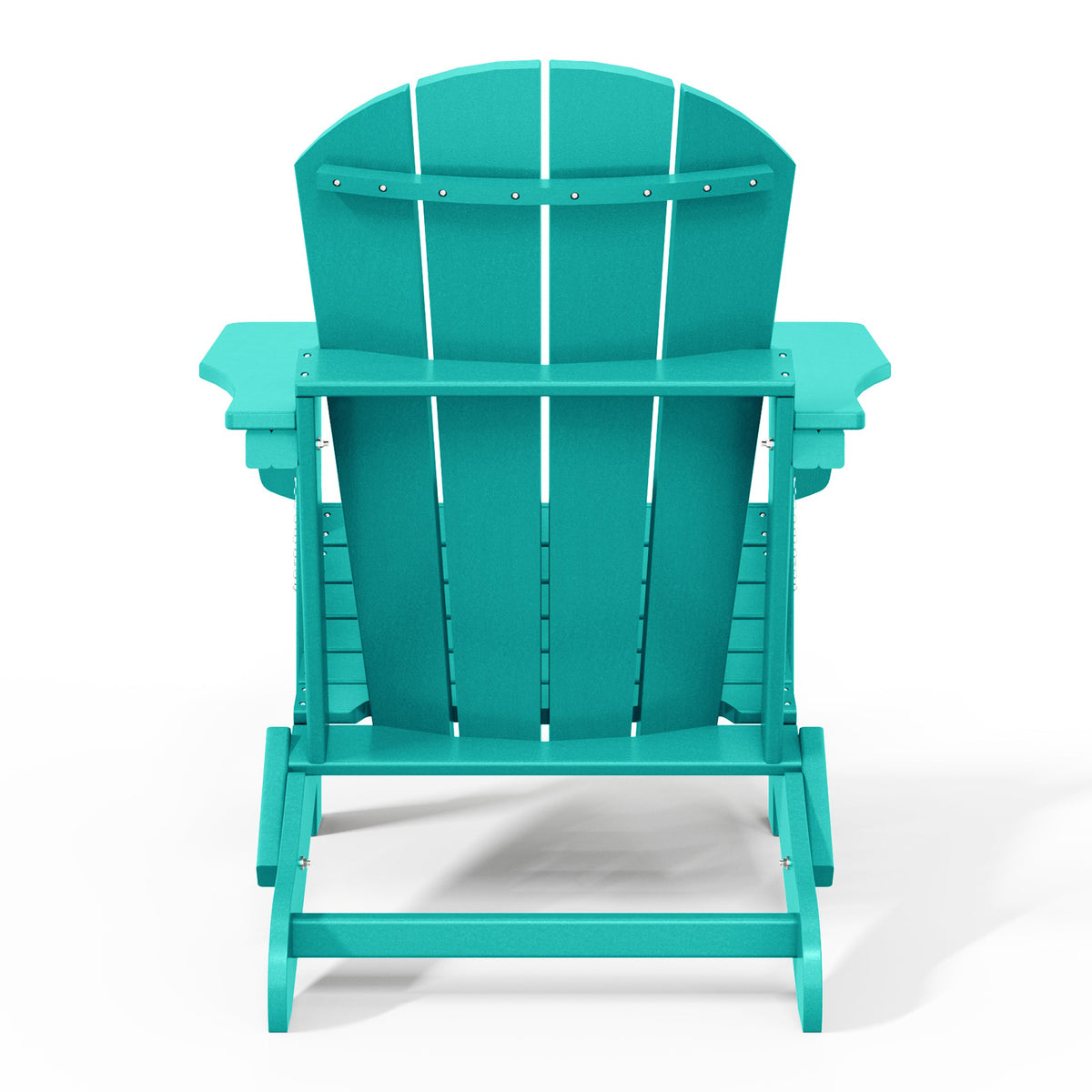 WestinTrends Malibu Outdoor Patio HDPE Folding Adirondack Chair, Pacific Blue