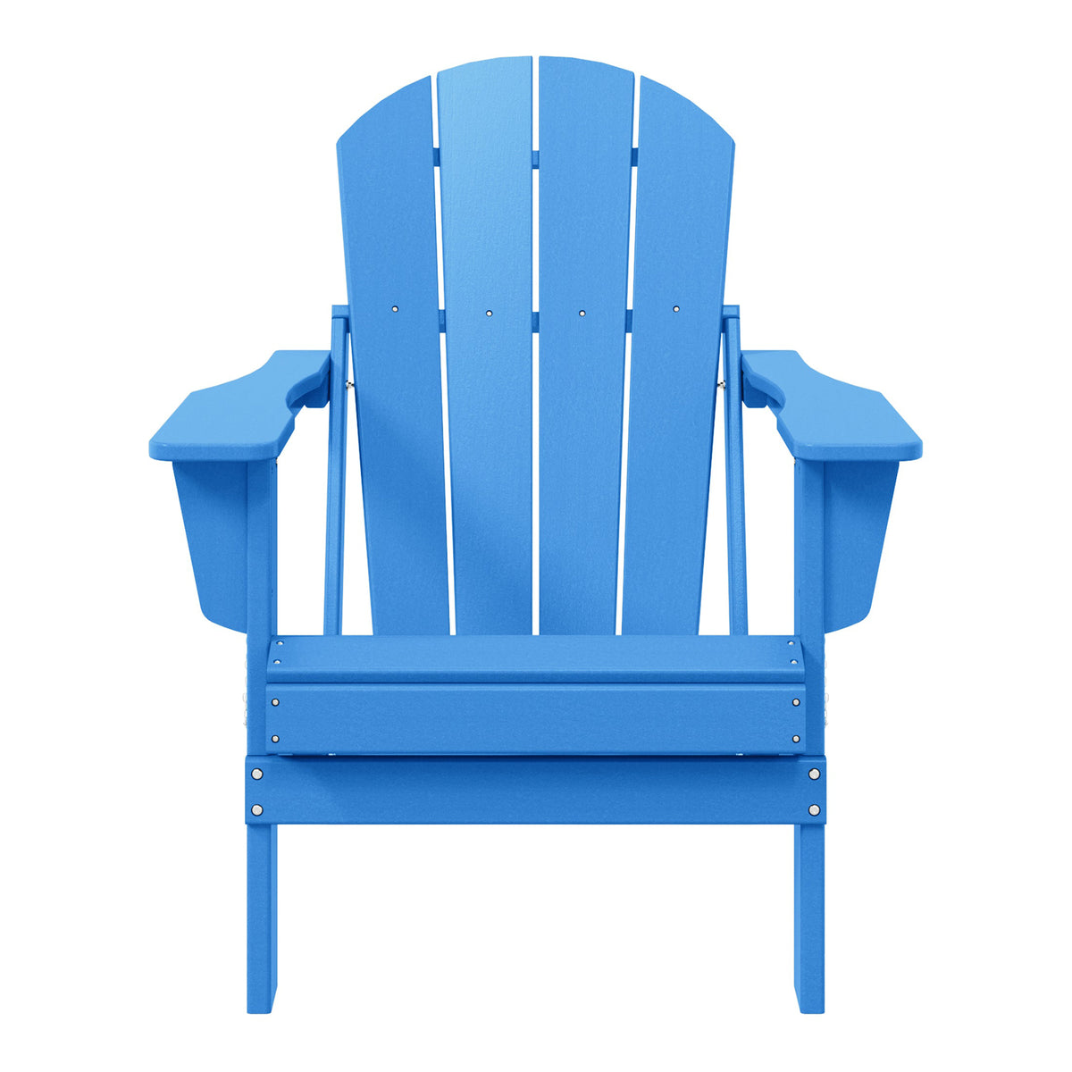 WestinTrends Malibu Outdoor Patio HDPE Folding Adirondack Chair, Pacific Blue