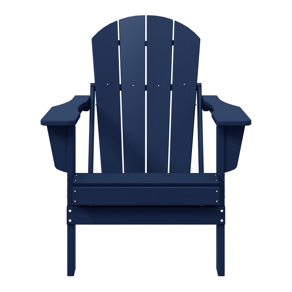 WestinTrends Malibu Outdoor Patio Folding Adirondack Chair, Navy Blue, 4 Pack