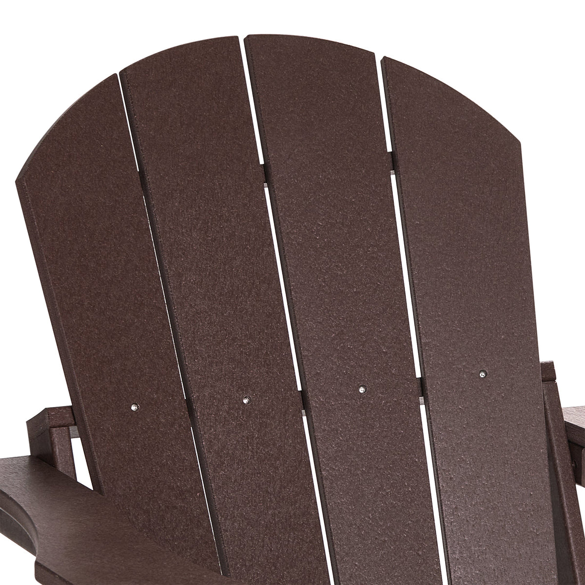 WestinTrends Malibu Outdoor Patio HDPE Folding Poly Adirondack Chair, Dark Brown