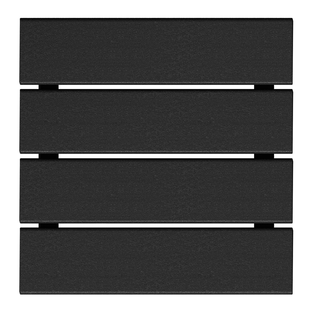 WestinTrends Malibu 14" Square Outdoor Side Table for Adirondack Chair, Black (2 Pack)
