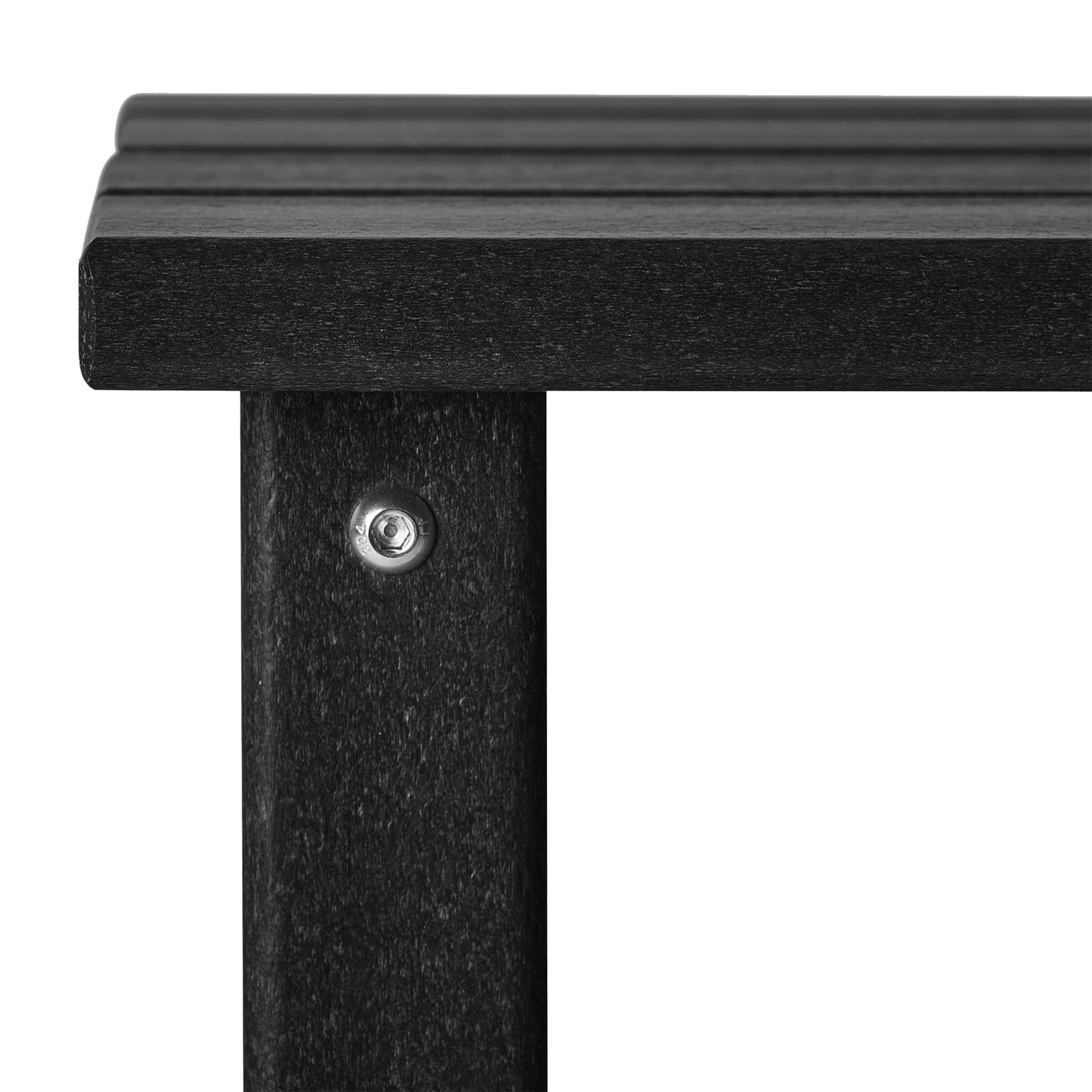 WestinTrends Malibu 14" Square Outdoor Side Table for Adirondack Chair, Black
