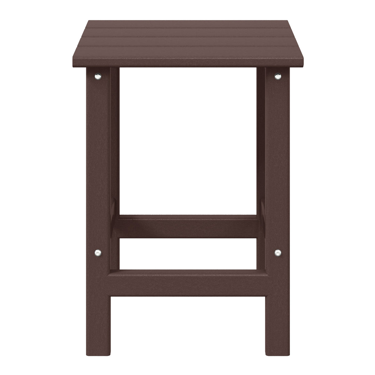 WestinTrends Malibu 14-Inch Square Outdoor Side Table for Adirondack Chair