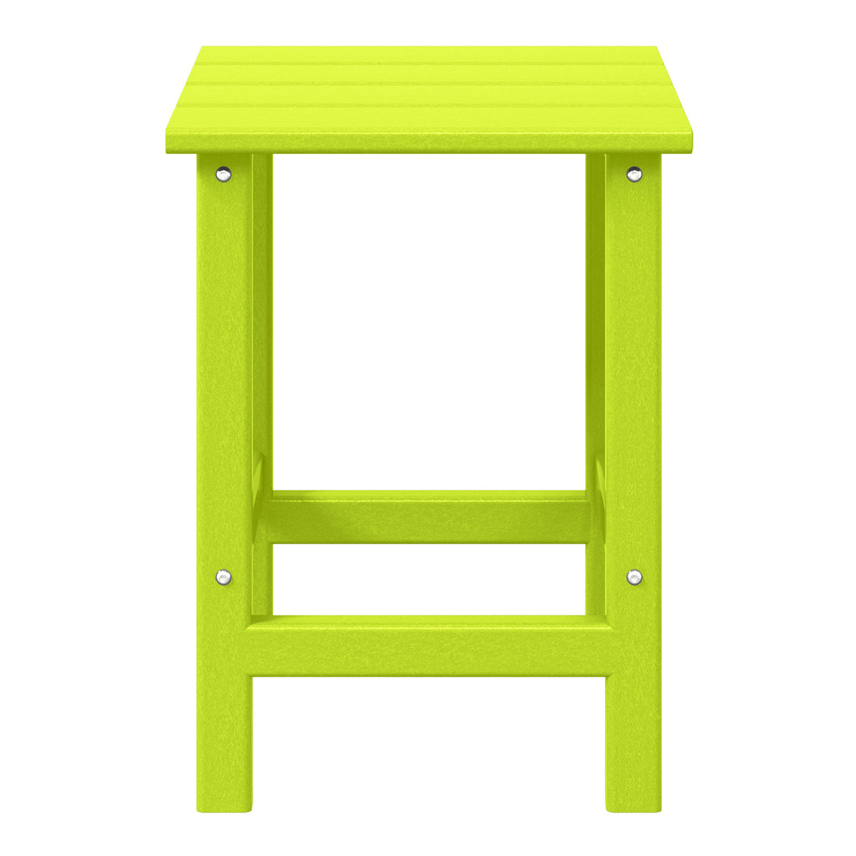WestinTrends Malibu 14-Inch Square Outdoor Side Table for Adirondack Chair, Lime