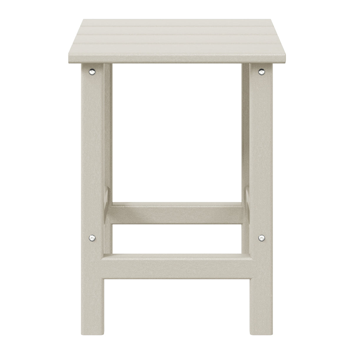 WestinTrends Malibu 14" Square Outdoor Side Table for Adirondack Chair, Sand
