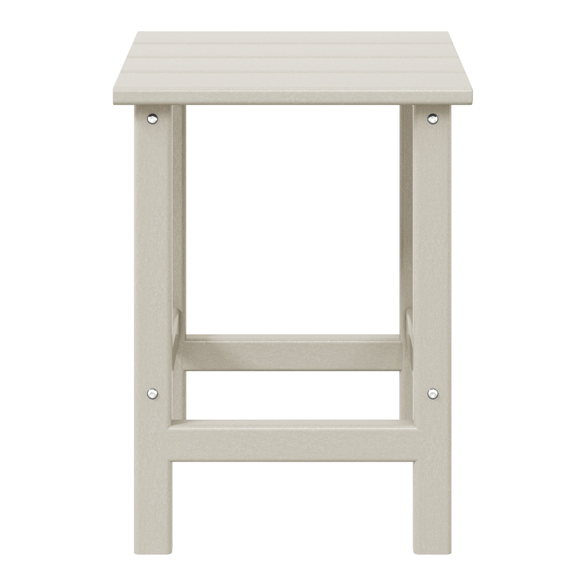 WestinTrends Malibu 14" Square Outdoor Side Table for Adirondack Chair, Sand