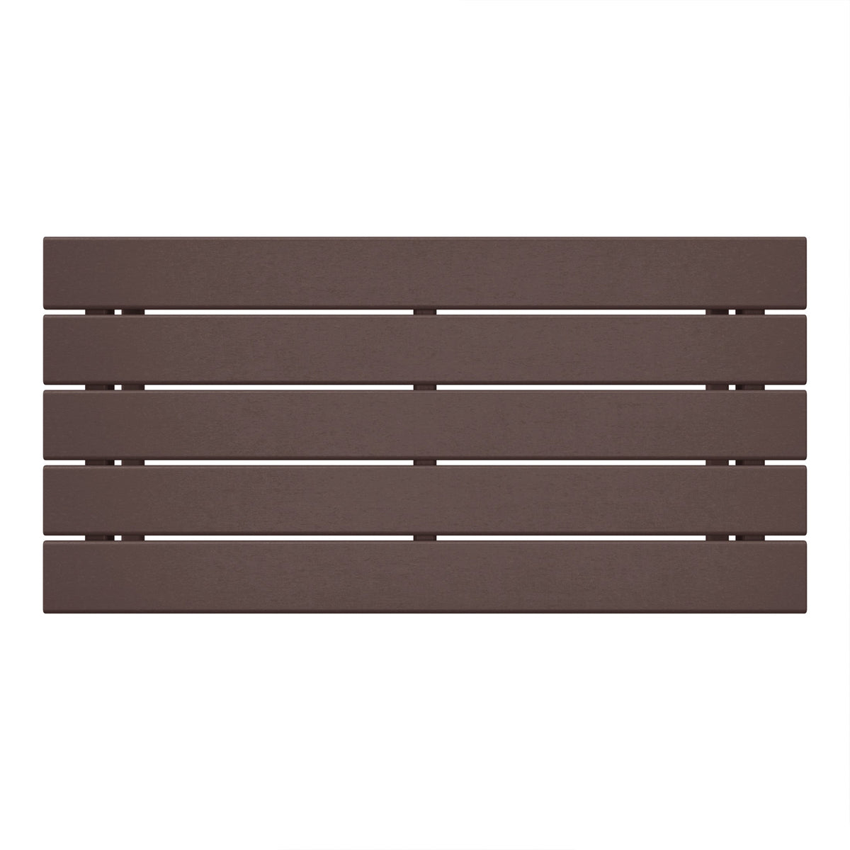 WestinTrends Malibu Outdoor Poly Coffee Table, 35.25 x 17.5 Inch, Dark Brown