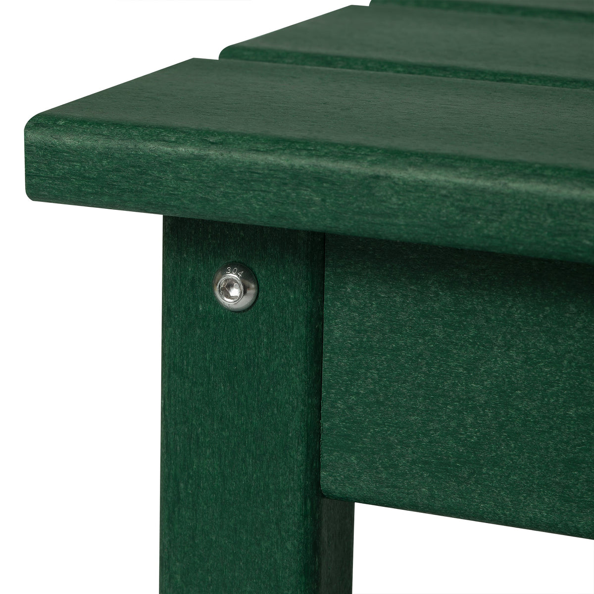 WestinTrends Malibu Outdoor Poly Coffee Table, 35.25 x 17.5 Inch, Dark Green