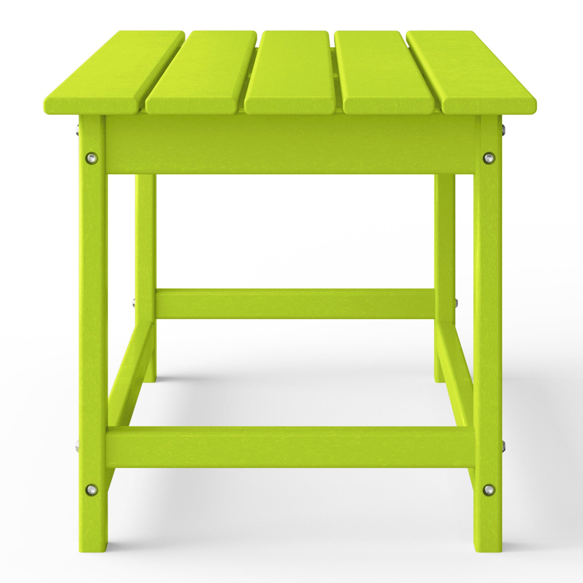 WestinTrends Malibu Outdoor Poly Lumber Coffee Table, 35.25 x 17.5 Inch, Lime