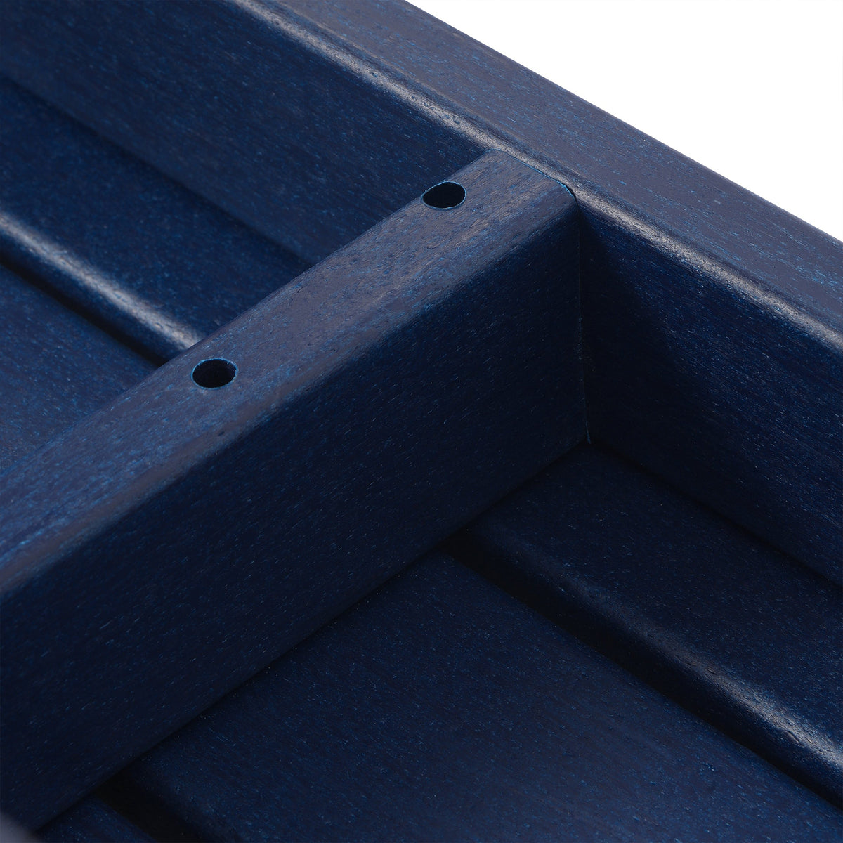 WestinTrends Malibu Outdoor Poly Coffee Table, 35.25 x 17.5 Inch, Navy Blue