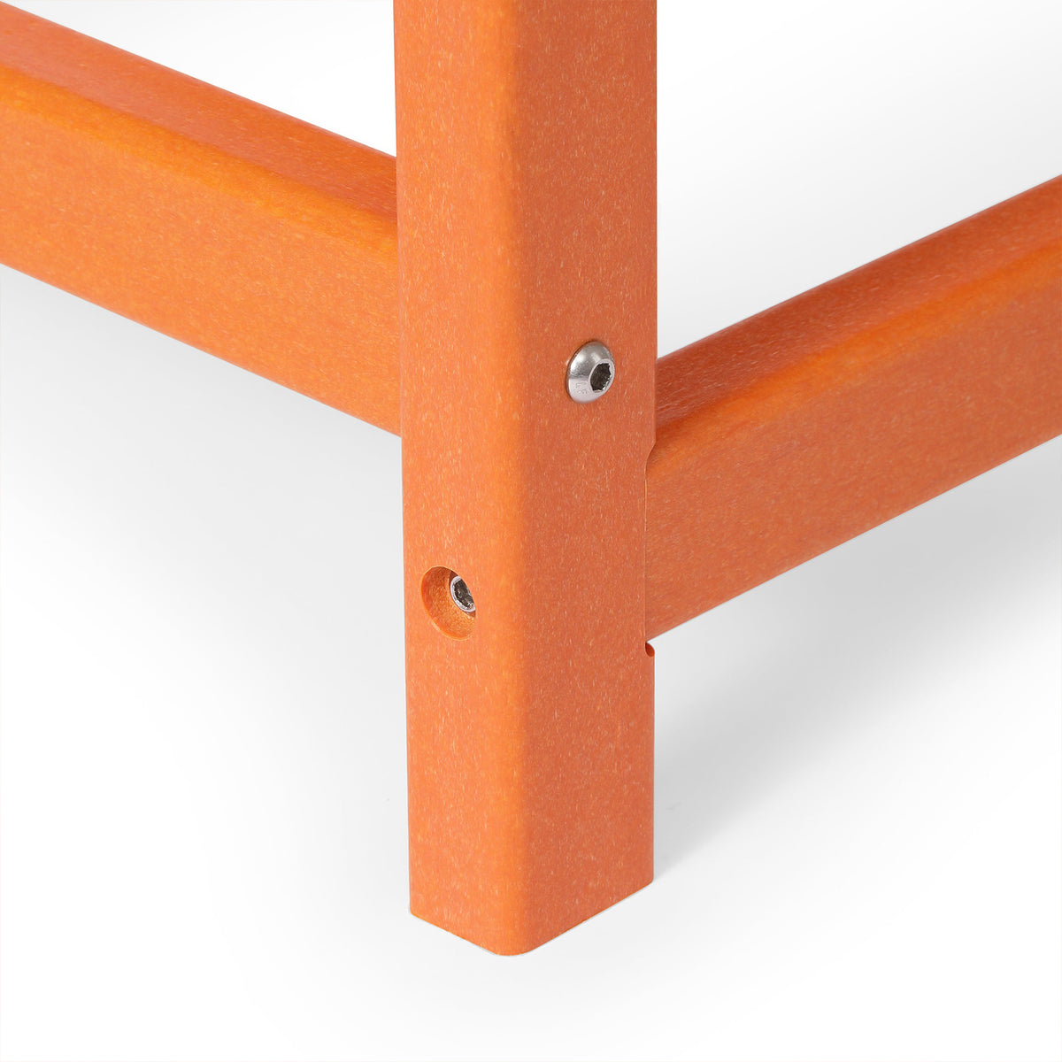 WestinTrends Malibu Outdoor Poly Lumber Coffee Table, 35.25 x 17.5 Inch, Orange