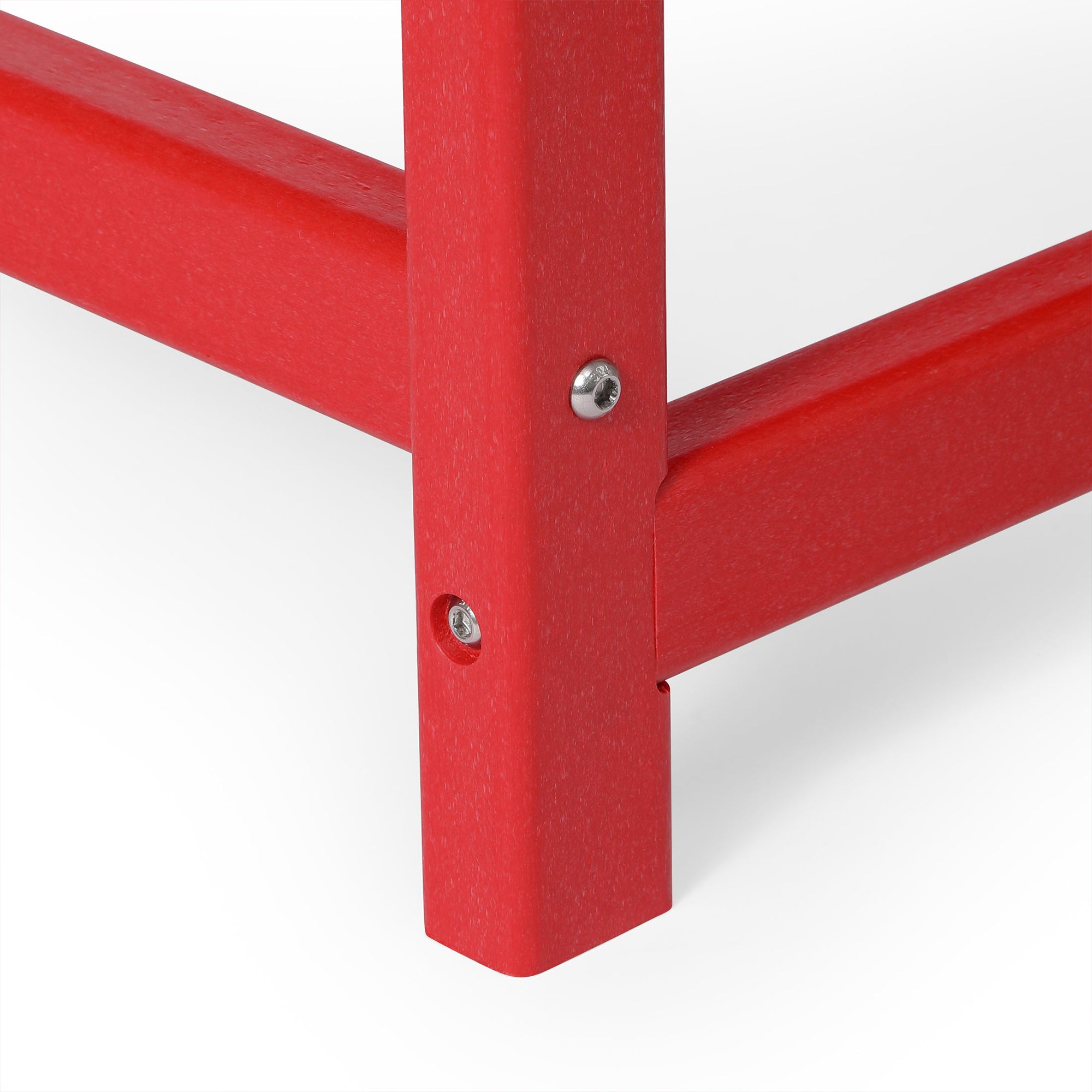 WestinTrends Malibu Outdoor Poly Lumber Coffee Table, 35.25 x 17.5 Inch, Red