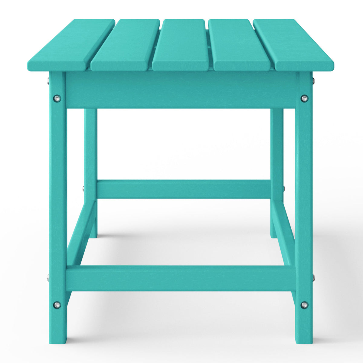 WestinTrends Malibu Patio Set with 2 Adirondack Chairs & Coffee Table, Turquoise